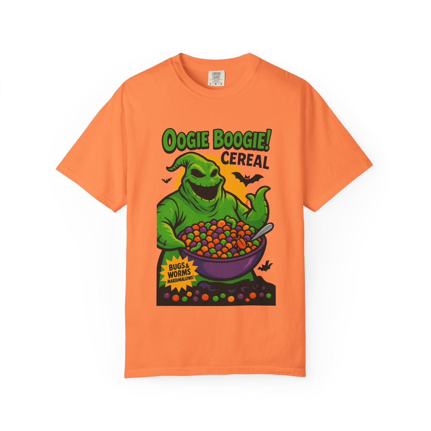 Oogie Boogie Cereal Unisex T-Shirt, Halloween Tee, Cartoon Apparel, Gifts for Fans, Unique Graphic Shirt, Spooky Style