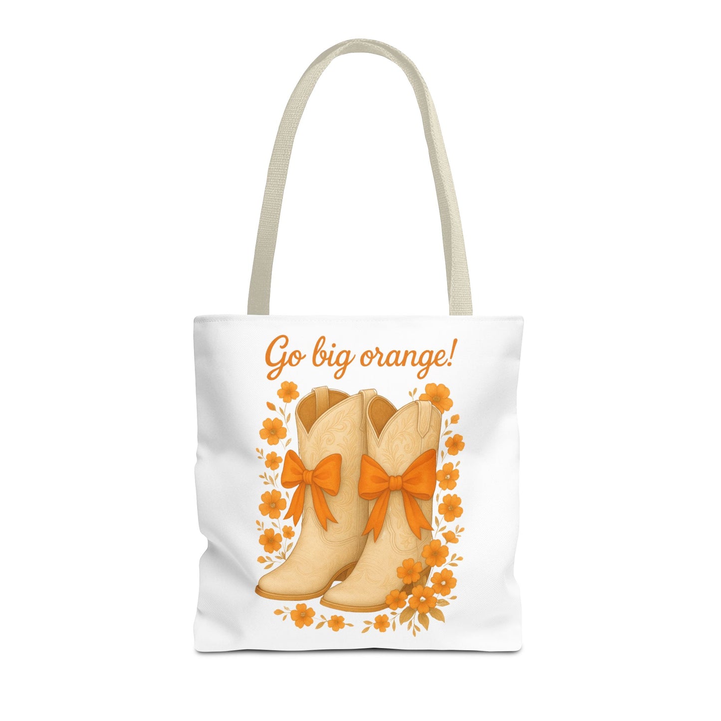 Tennessee Game Day, Floral Tote Bag, Coquette Bow Boot Design, Go Vols, Knoxville Tennessee, Alumni Gift, Rocky Top, Graduation Gift