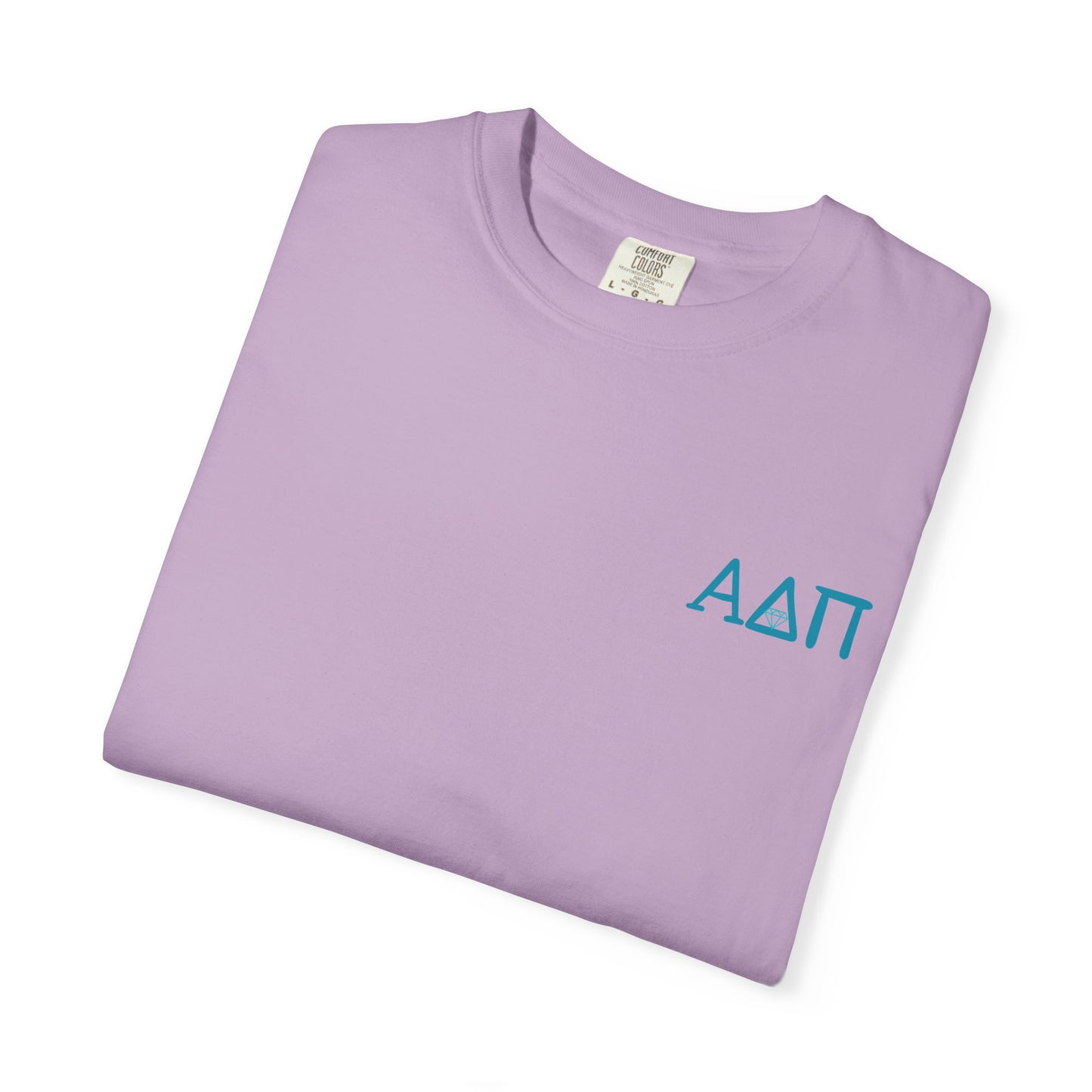 Alpha Delta Pi T-Shirt, Sorority Shirt, College Apparel, Greek Life Gift, Unisex Garment-Dyed Tee