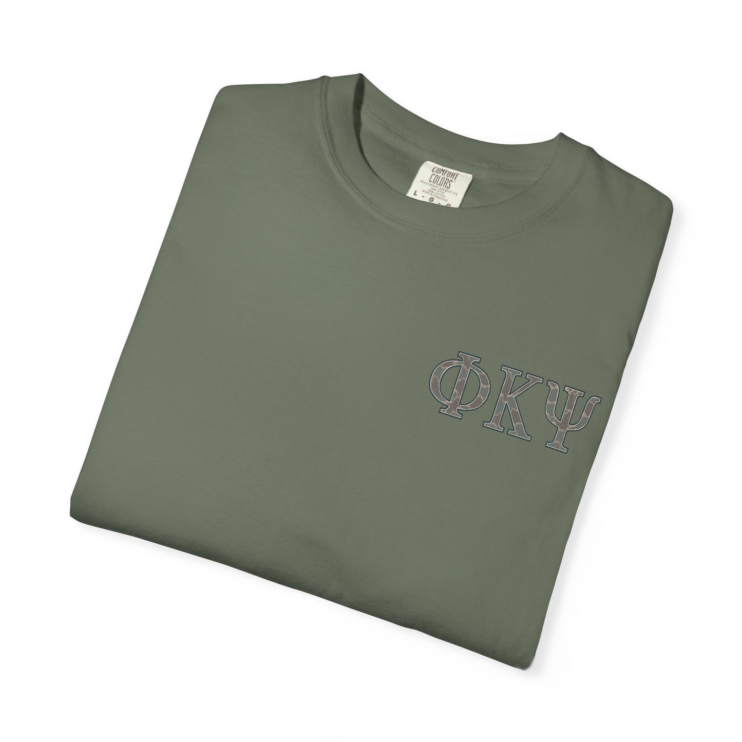Unisex Garment-Dyed T-shirt with PiKappaPsi Design, Casual Tee, College Apparel, Greek Life Shirt, Unique Gift, Brotherhood T-shirt