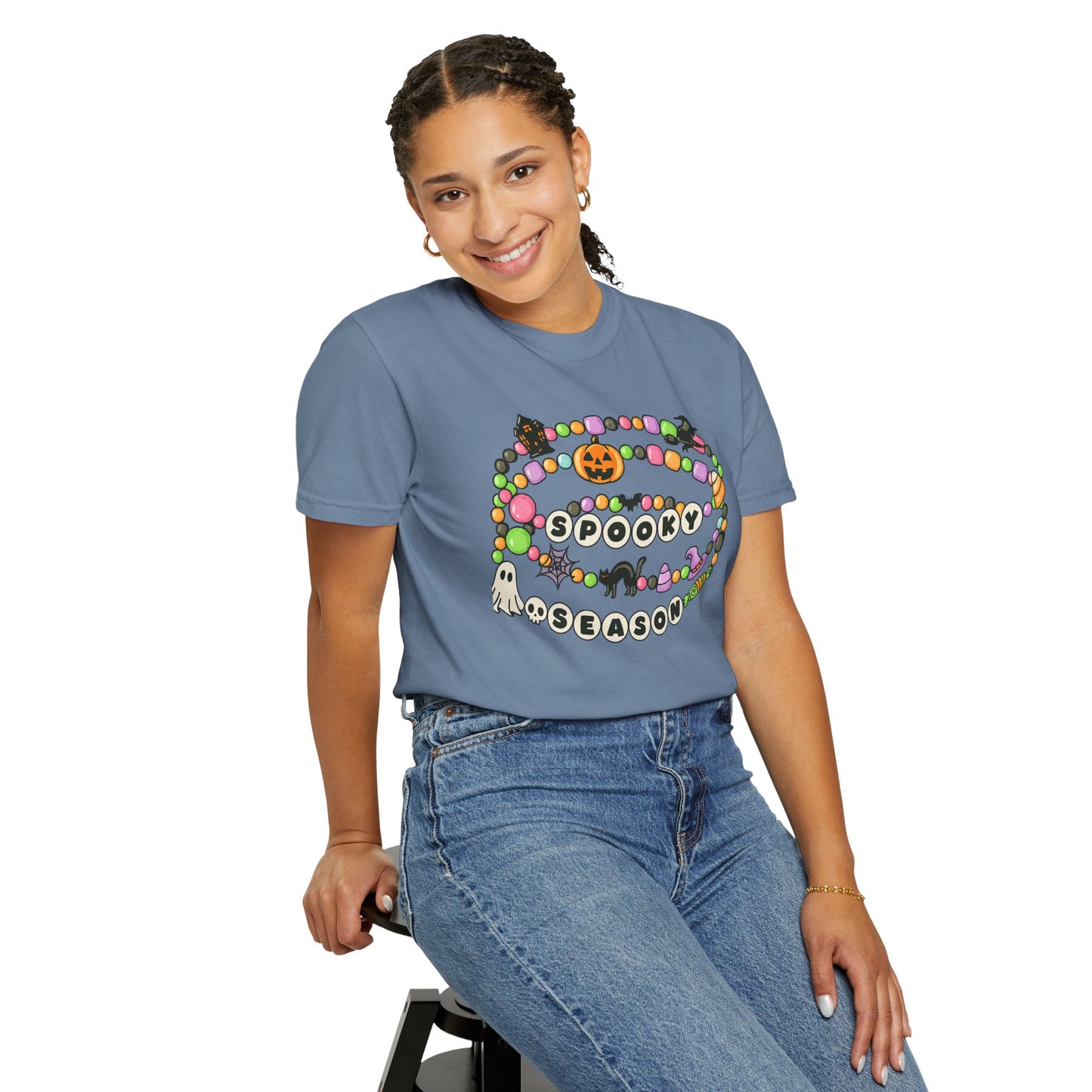 Spooky Season Friendship Bracelet T-shirt | Halloween Fun, Unisex Tee