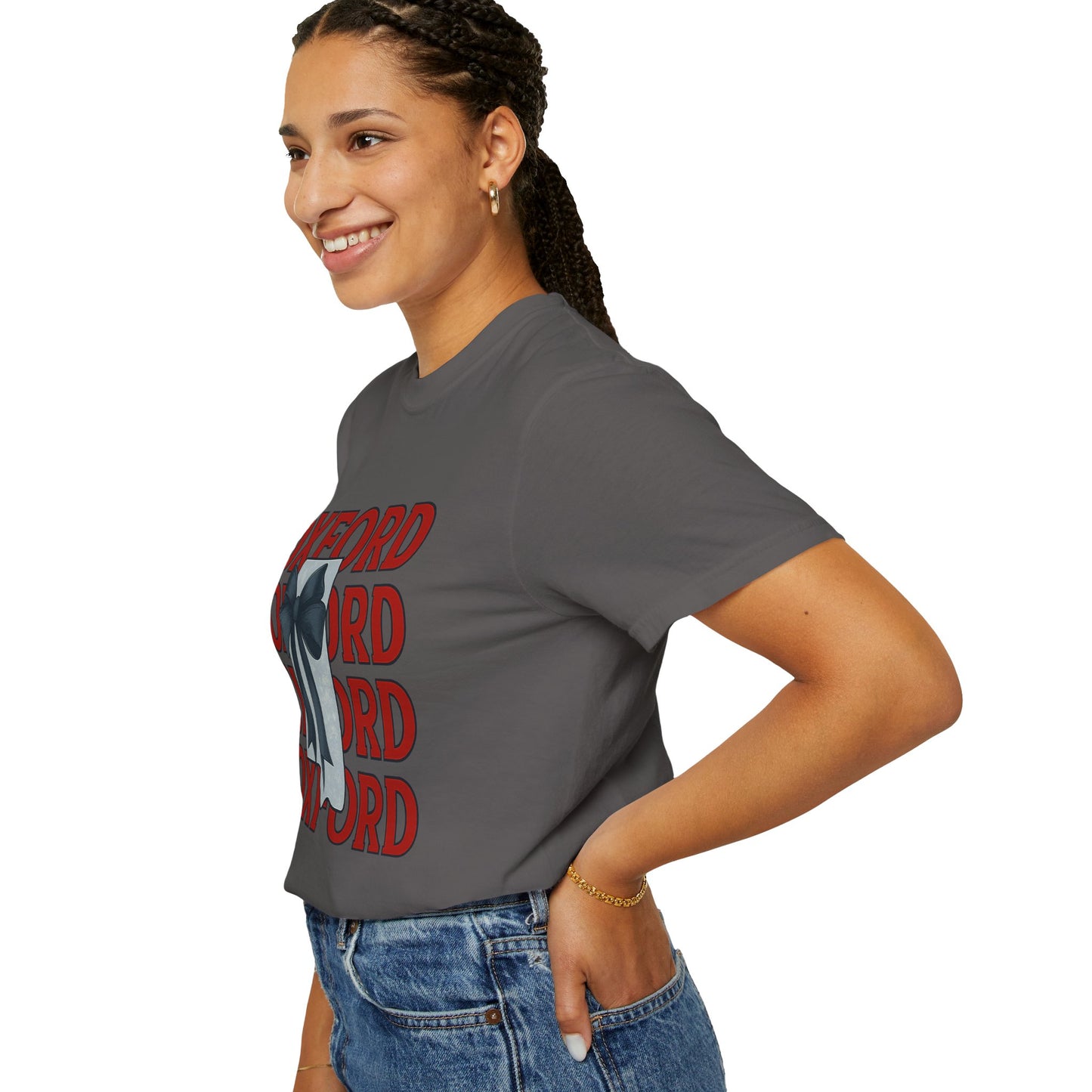 Oxford Bow Graphic Tee, Casual Unisex T-shirt, Gift for Students, College Apparel, Trendy Fashion Top, Birthday Gift