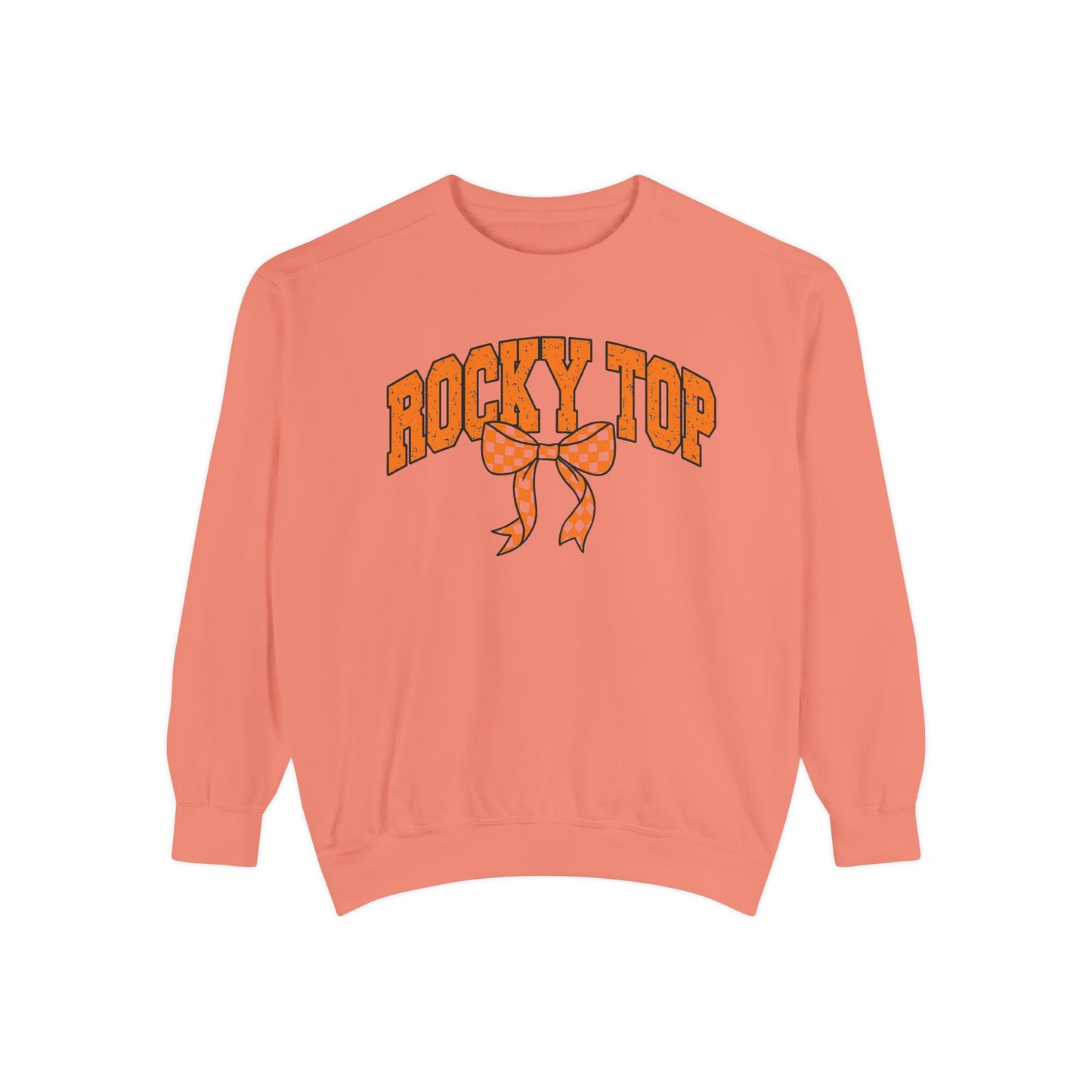 Rocky Top Bow Sweatshirt — Tennessee Checkerboard Vintage Crewneck