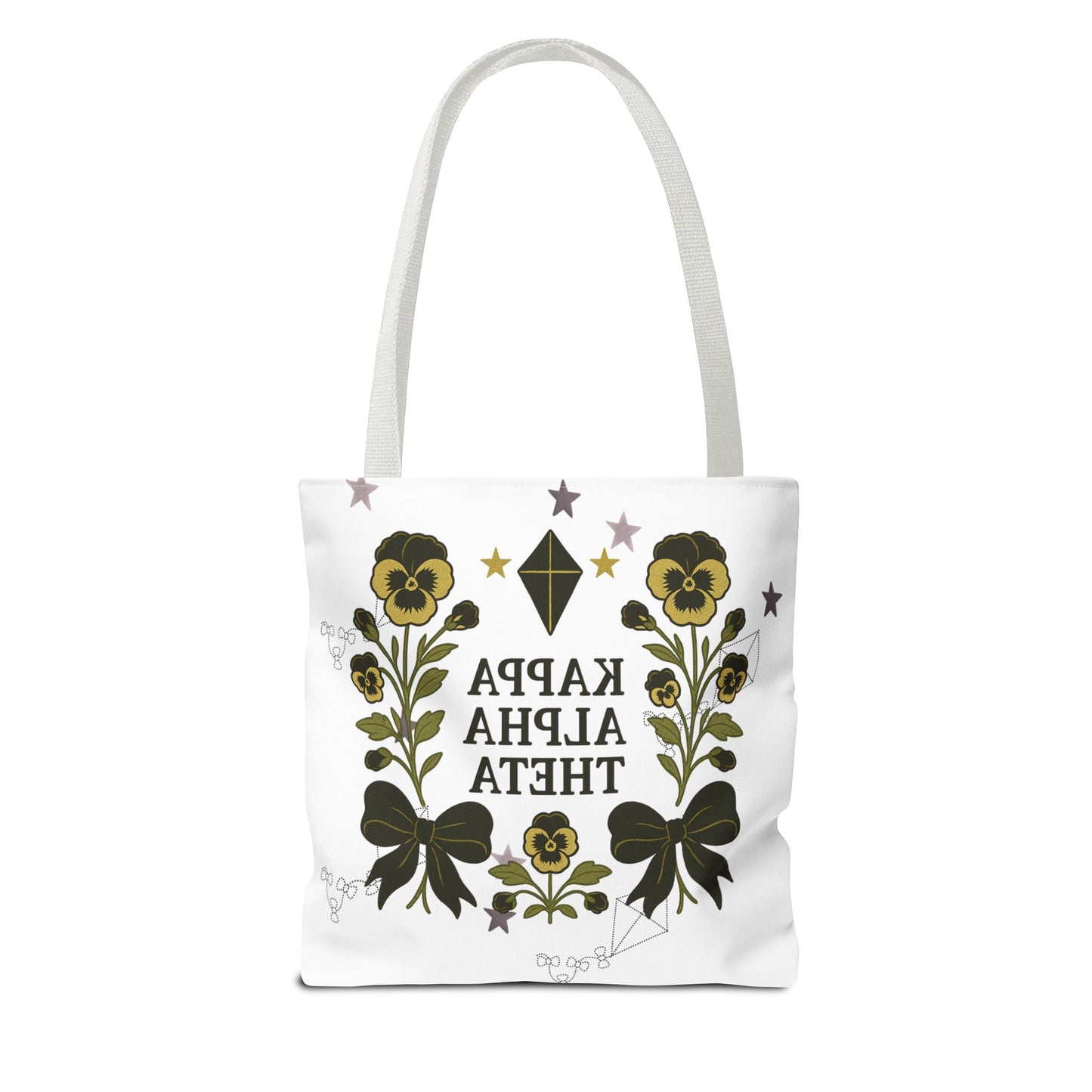 Floral Sorority Tote Bag | Kappa Alpha Theta, Eco-Friendly Bag, Gift for Sisters, College Accessory, Summer Outing Bag