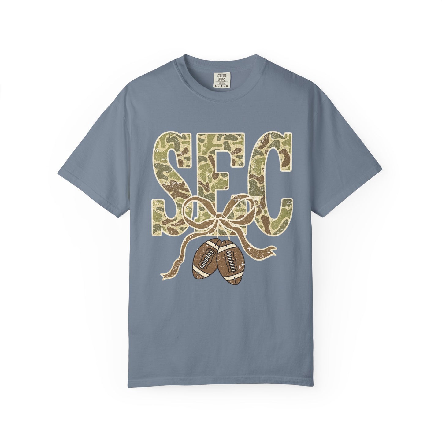 Camo Lettered Unisex T-Shirt - SEC Fan Gear - Gift for Him - Outdoor Wear