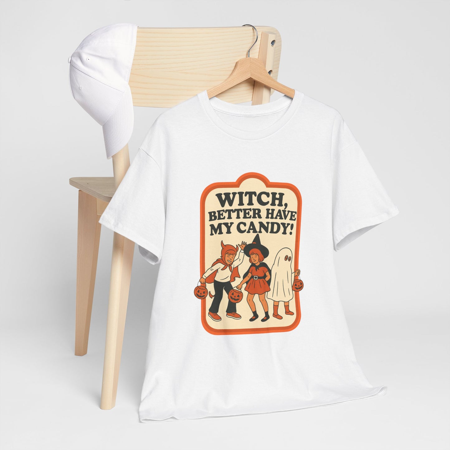 Halloween Witch Candy Tee - Unisex Cotton Shirt