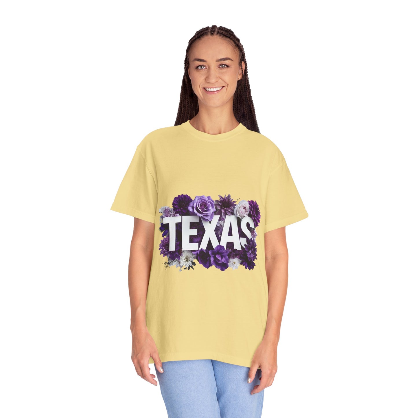 Texas Floral T-Shirt, Unisex Aesthetic Tee, Summer Outfit, Gift for Texan, Casual Style Shirt, Travel Souvenir Shirt