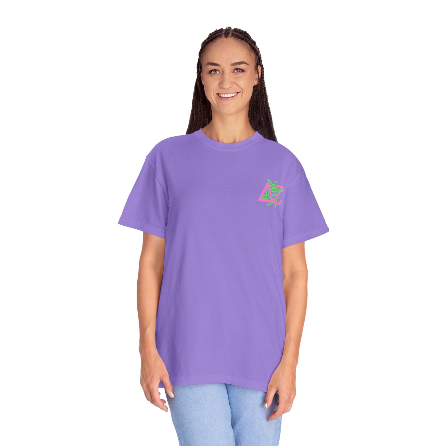 Delta Zeta Unisex T-Shirt, Sorority Shirt, Garment-Dyed Tee, Cute College Top, Sisterhood Apparel, Gift for Sorority Sisters