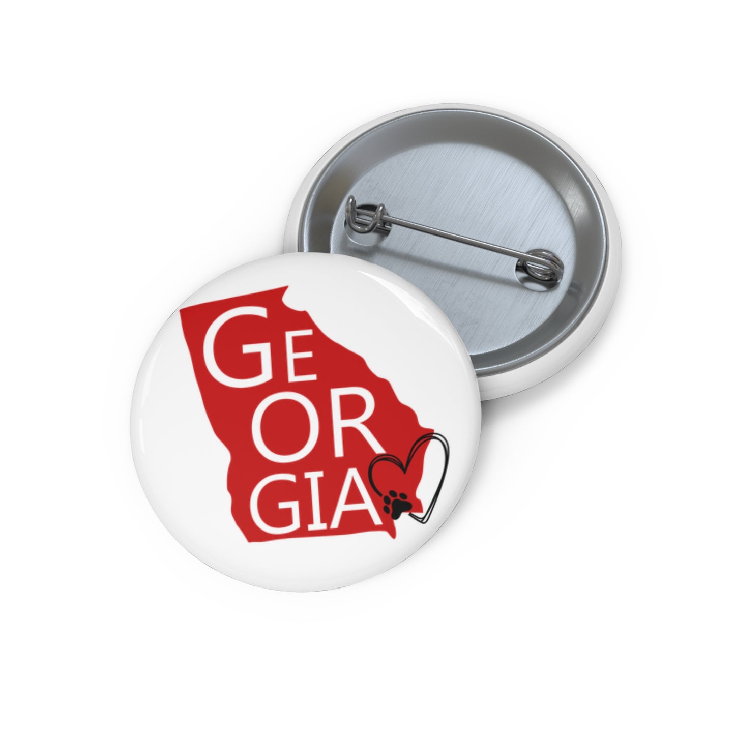 Bulldogs Fan Georgia Pin Buttons | Personalized Collectible Badges, Georgia Game Day