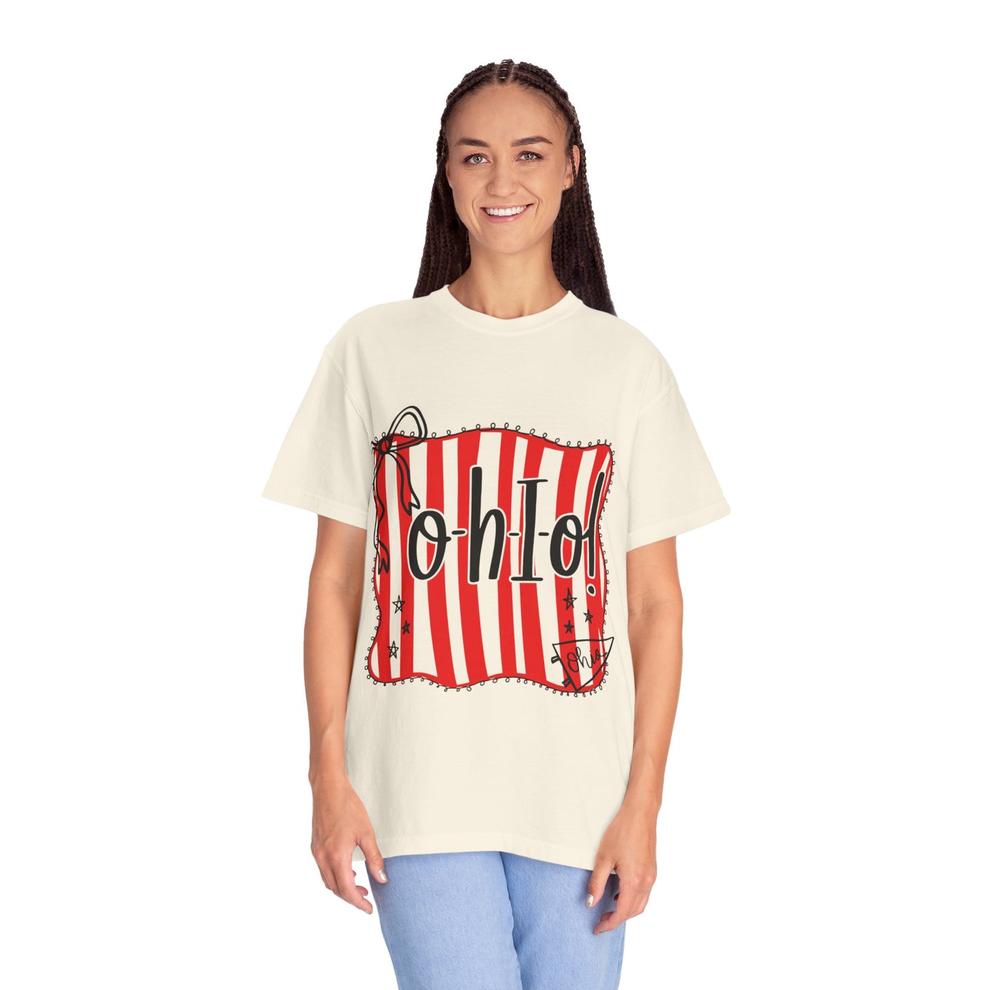 Ohio Stripe T-Shirt - Fun Casual Wear for Columbus Fans