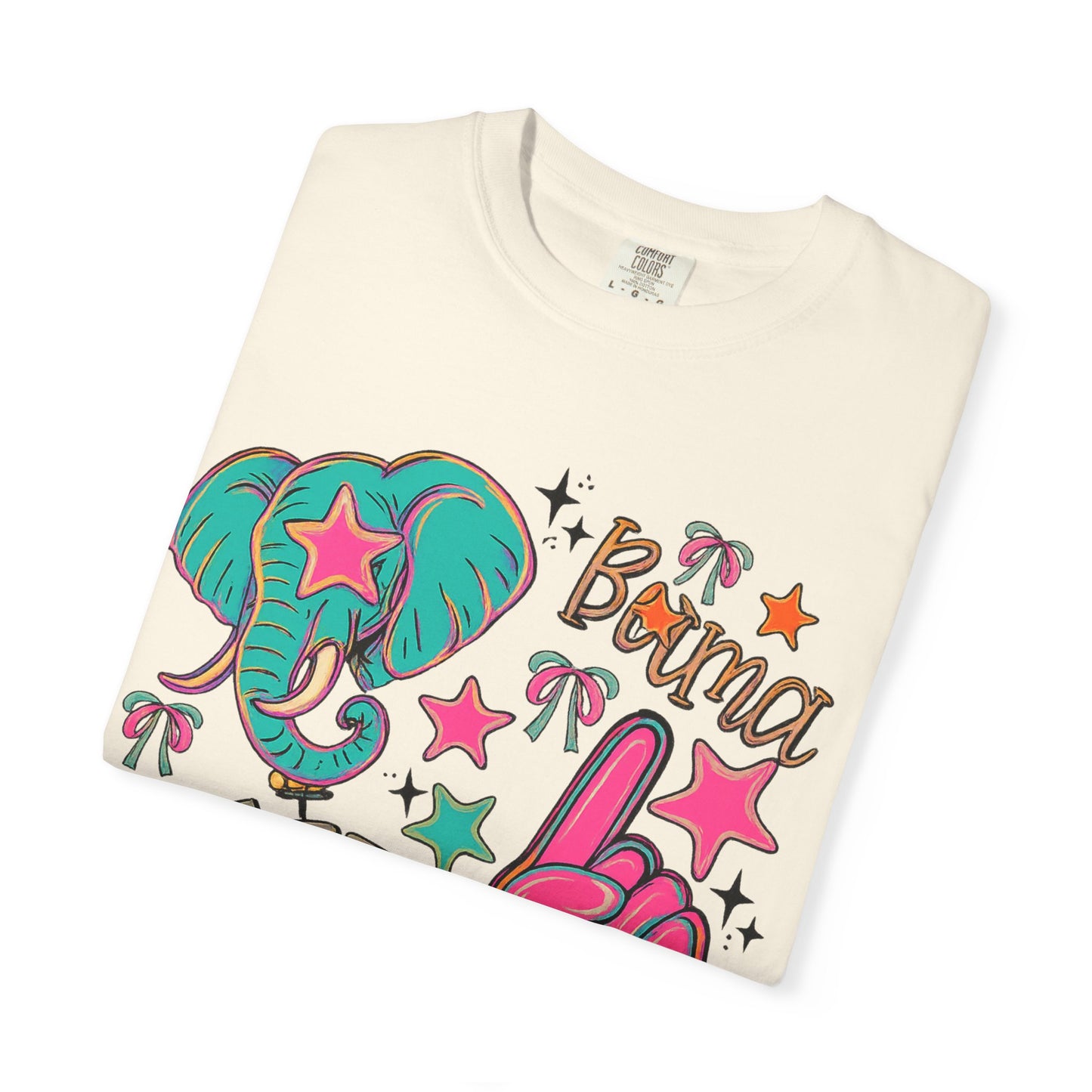 Preppy Neon Elephant Fan T-Shirt