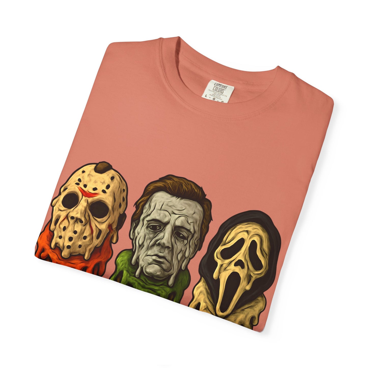 Halloween Horror Movie T-Shirt with Iconic Characters, Unisex Casual Tee for Gifting, Summer Fun, Halloween Costume, Movie Lovers