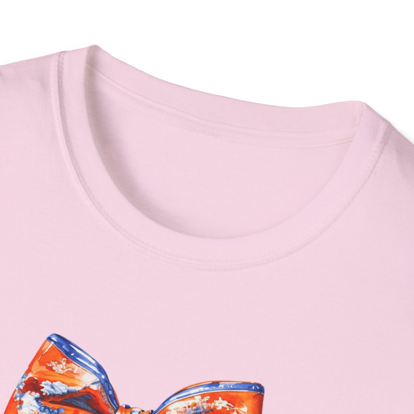 AU Coquette Boot Bow Cheerful Unisex T-Shirt with Bow Design - Perfect for Game Day, Sports Fans, Birthdays, and Casual Wear, Go Tigers!