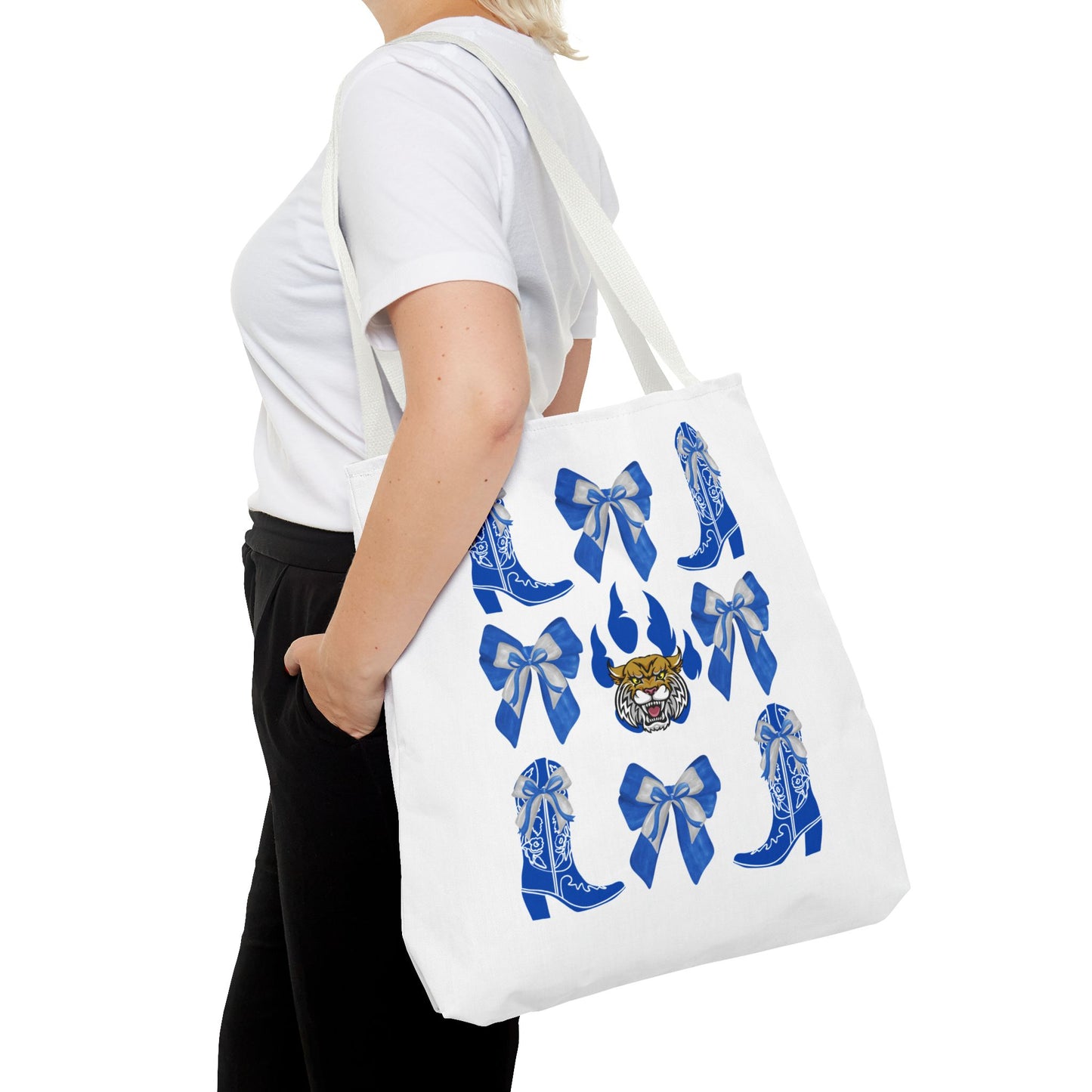 KY wildcats Stylish Blue Cowboy Boots Tote Bag, Kentucky Wildcats Fan, Kentucky Game Day, UK Wildcats, Kentucky Alumni, Graduation Gift, Lexington KY Gift