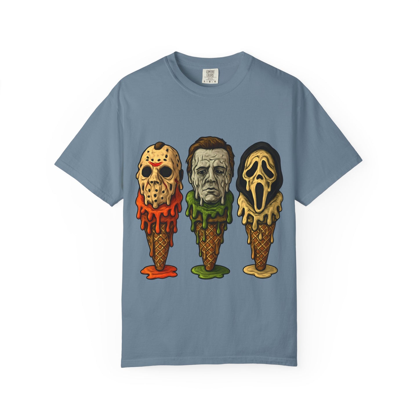 Halloween Horror Movie T-Shirt with Iconic Characters, Unisex Casual Tee for Gifting, Summer Fun, Halloween Costume, Movie Lovers