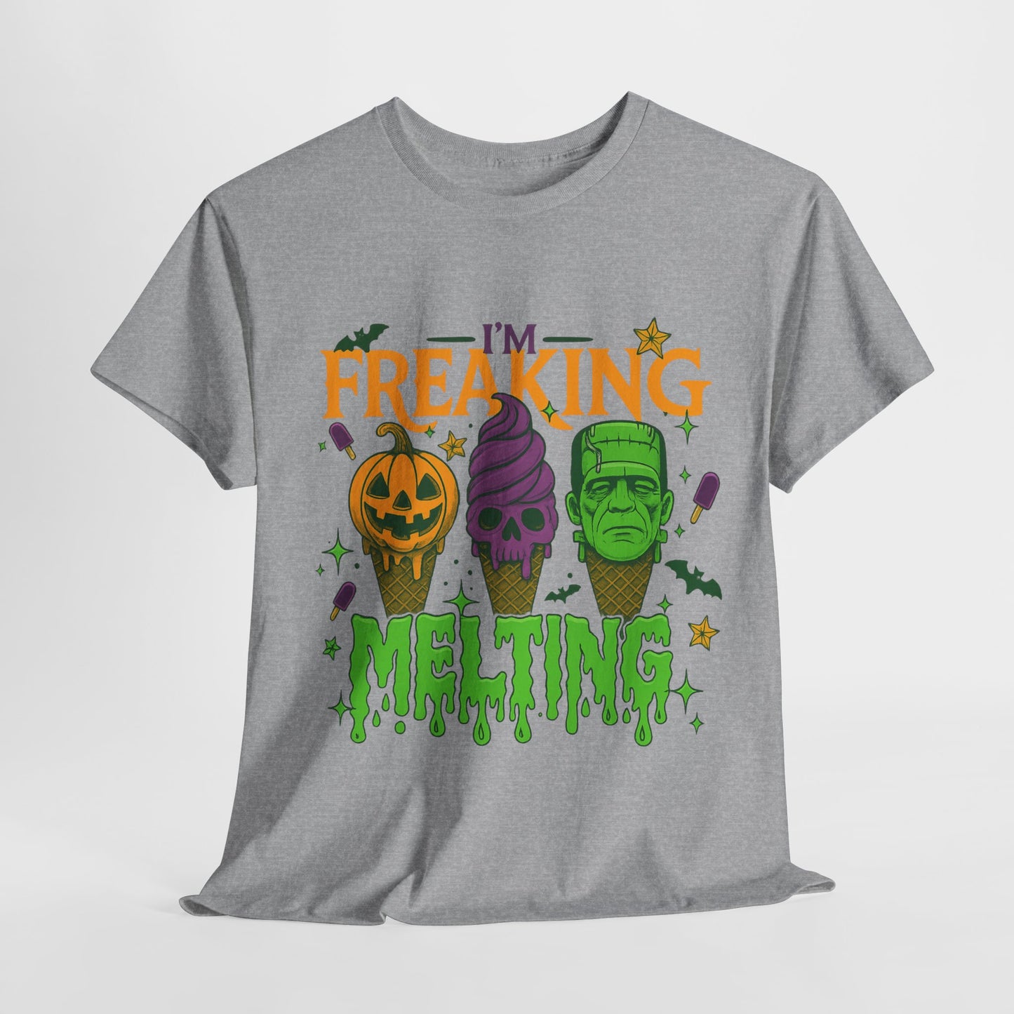 Halloween Unisex Heavy Cotton Tee, Fun Fall Shirt, Halloween Costume Top, Spooky Party Tee, Trick or Treat Apparel