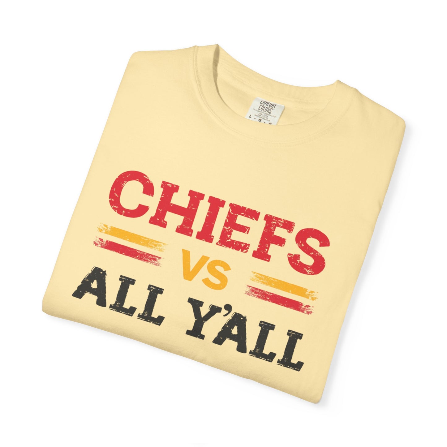 Game Day Humor T-Shirt, Chiefs vs All Y’all Tee, Sports Fan Gift, Unisex Shirt, Tailgate Party Apparel, Football Celebration Shirt