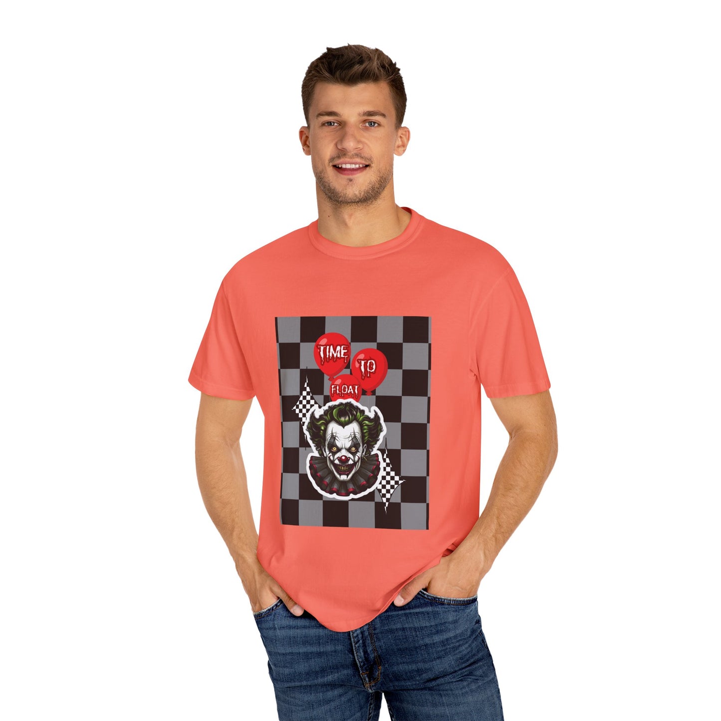 Creepy Clown Graphic T-Shirt, Halloween Costume Tee, Unisex Horror Shirt, Fun Gift for Fans, Graphic Novelty Wear, Casual Outfit