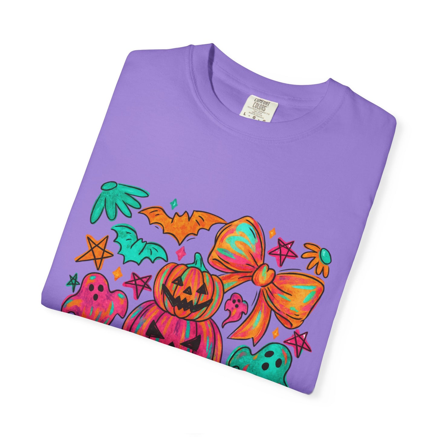 Whimsical Halloween T-Shirt, Perfect for Fall Celebrations, Ghosts & Pumpkins Design, Unisex Tee, Festive Apparel, Halloween Costume