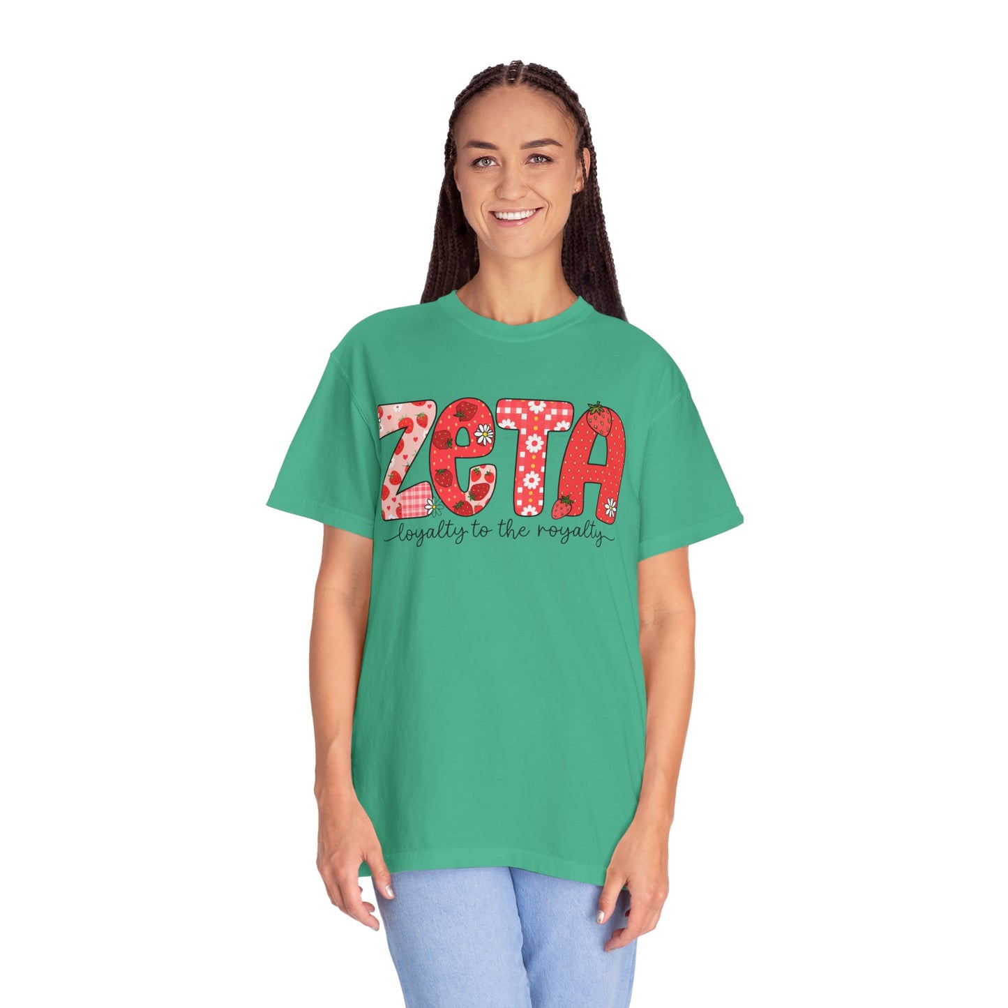 ZTALoyalty T-Shirt, Unisex Garment-Dyed Tee, Perfect for Sorority Events, Greek Life Apparel, Custom Festive Shirt, Everyday Casual Wear
