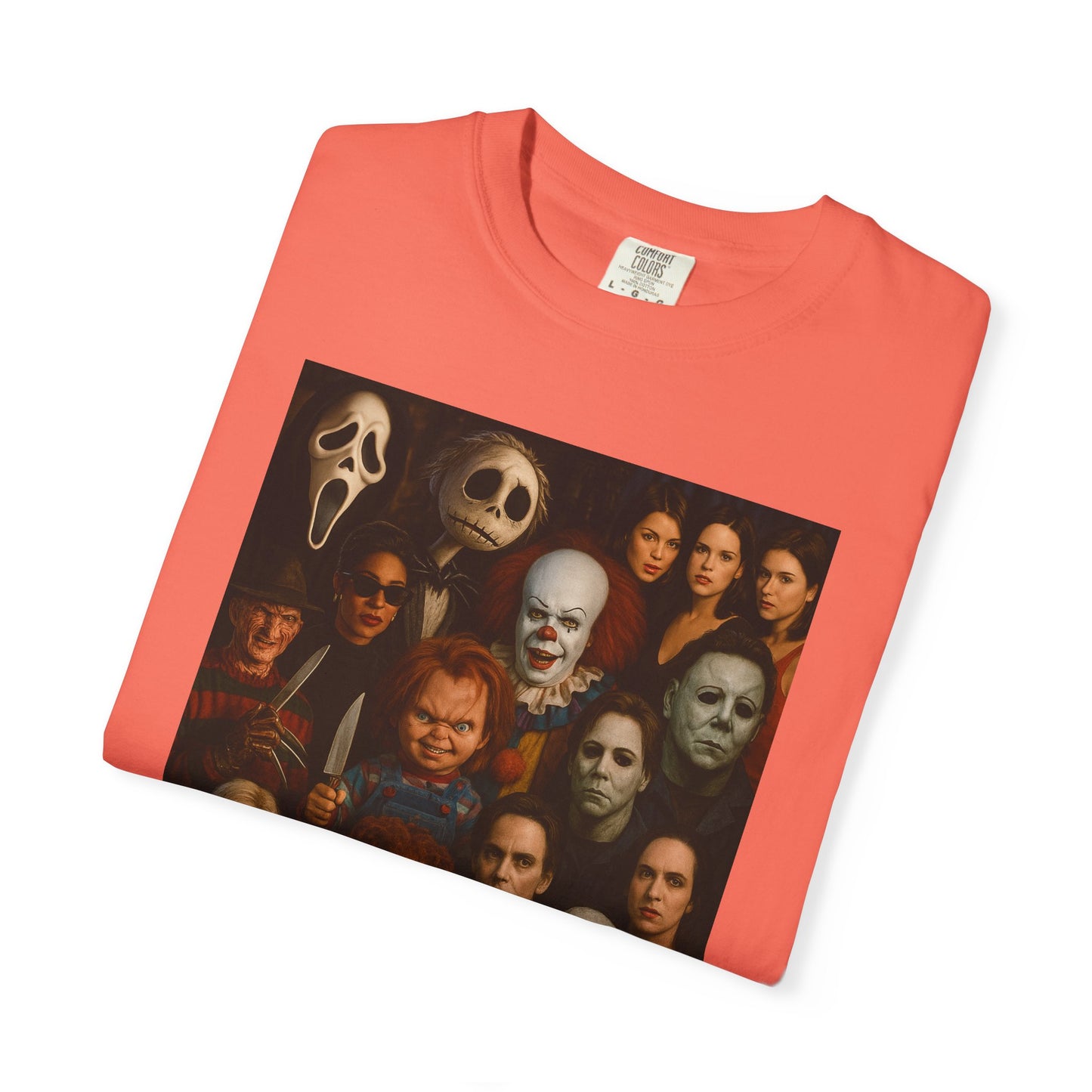 Spooky Halloween T-Shirt | Unisex Garment-Dyed Tee Featuring Iconic Horror Movie Characters, Perfect for Halloween Parties, Horror [...]