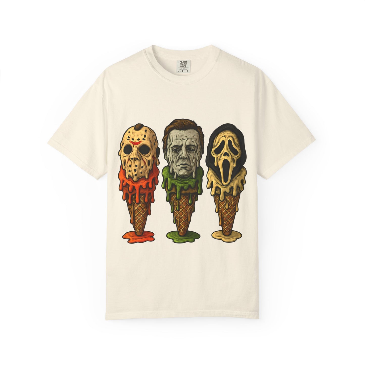 Halloween Horror Movie T-Shirt with Iconic Characters, Unisex Casual Tee for Gifting, Summer Fun, Halloween Costume, Movie Lovers