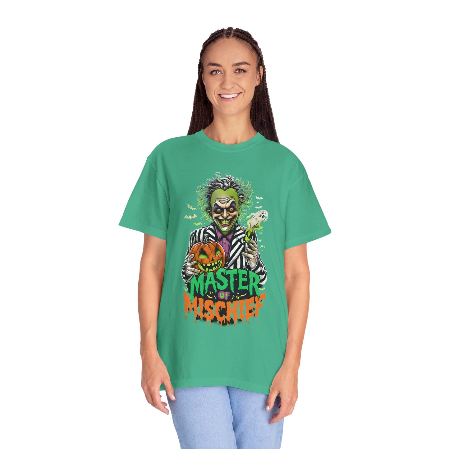 Master of Mischief Unisex T-Shirt, Halloween Party Shirt, Costume Tee, Spooky Gift, Fall Apparel, Graphic Tee