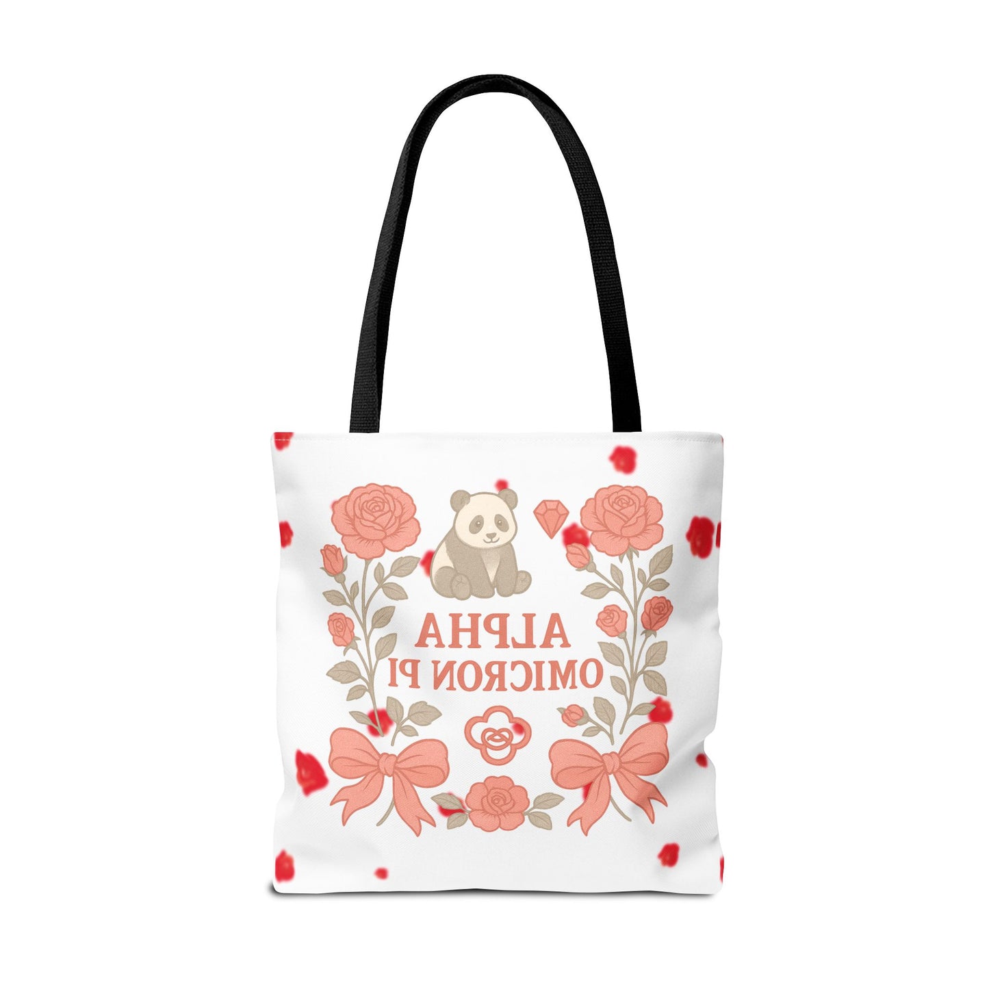 Floral Alpha Omicron Pi Tote Bag, Sorority Tote, Gift for Sisters, College Bag, Cute Everyday Tote