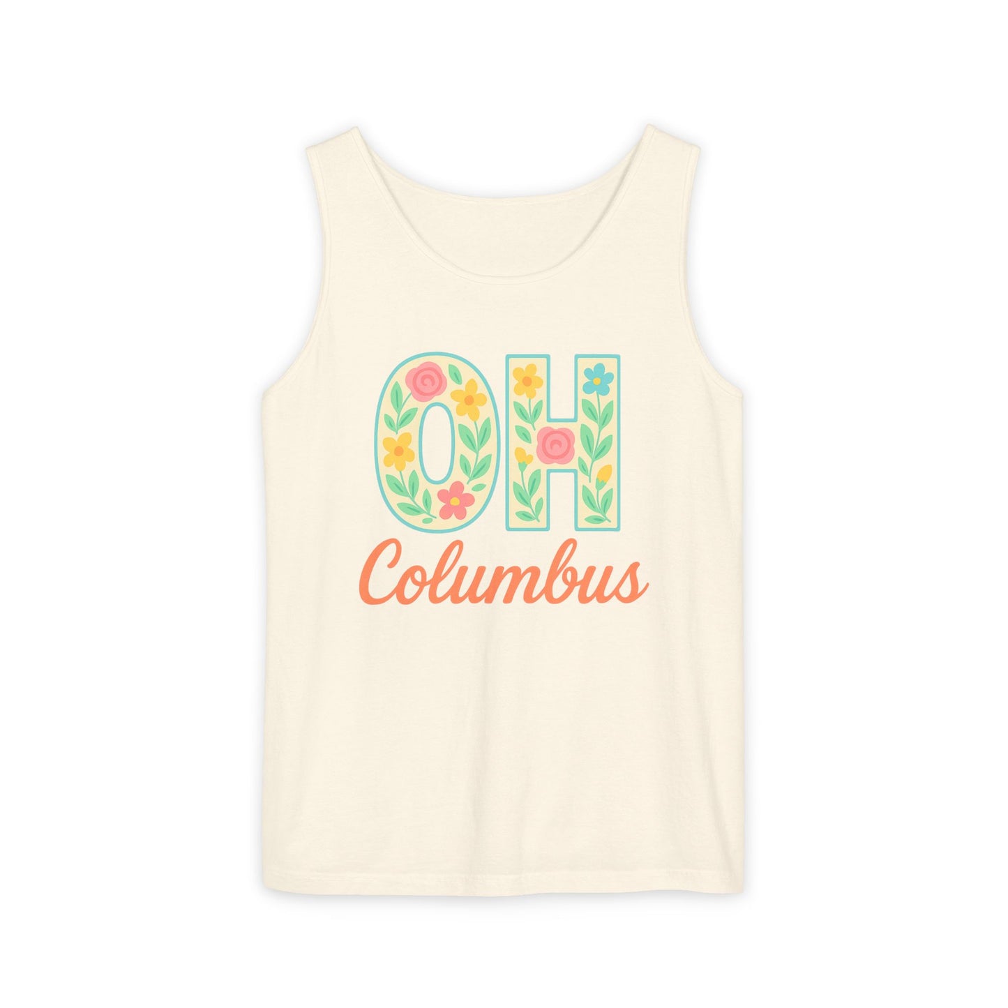 Ohio Spirit Unisex Garment-Dyed Tank Top, College Sports, Casual Wear, Gift for Graduates, Team Pride, Comfort Colors, Graduation Gift, Go Bucks