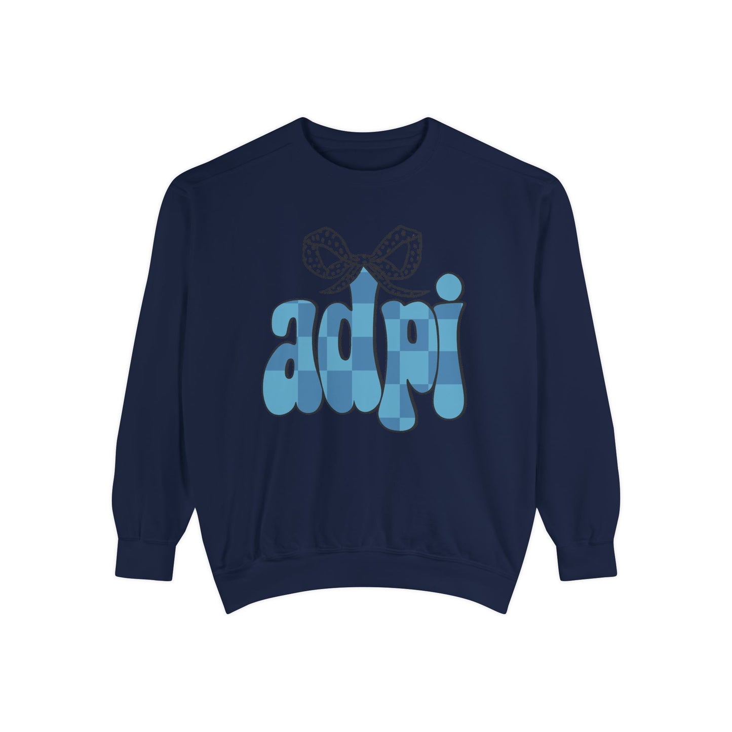 ADeltaPI Bow Design Unisex Sweatshirt - Cozy Casual Wear, comfort colors