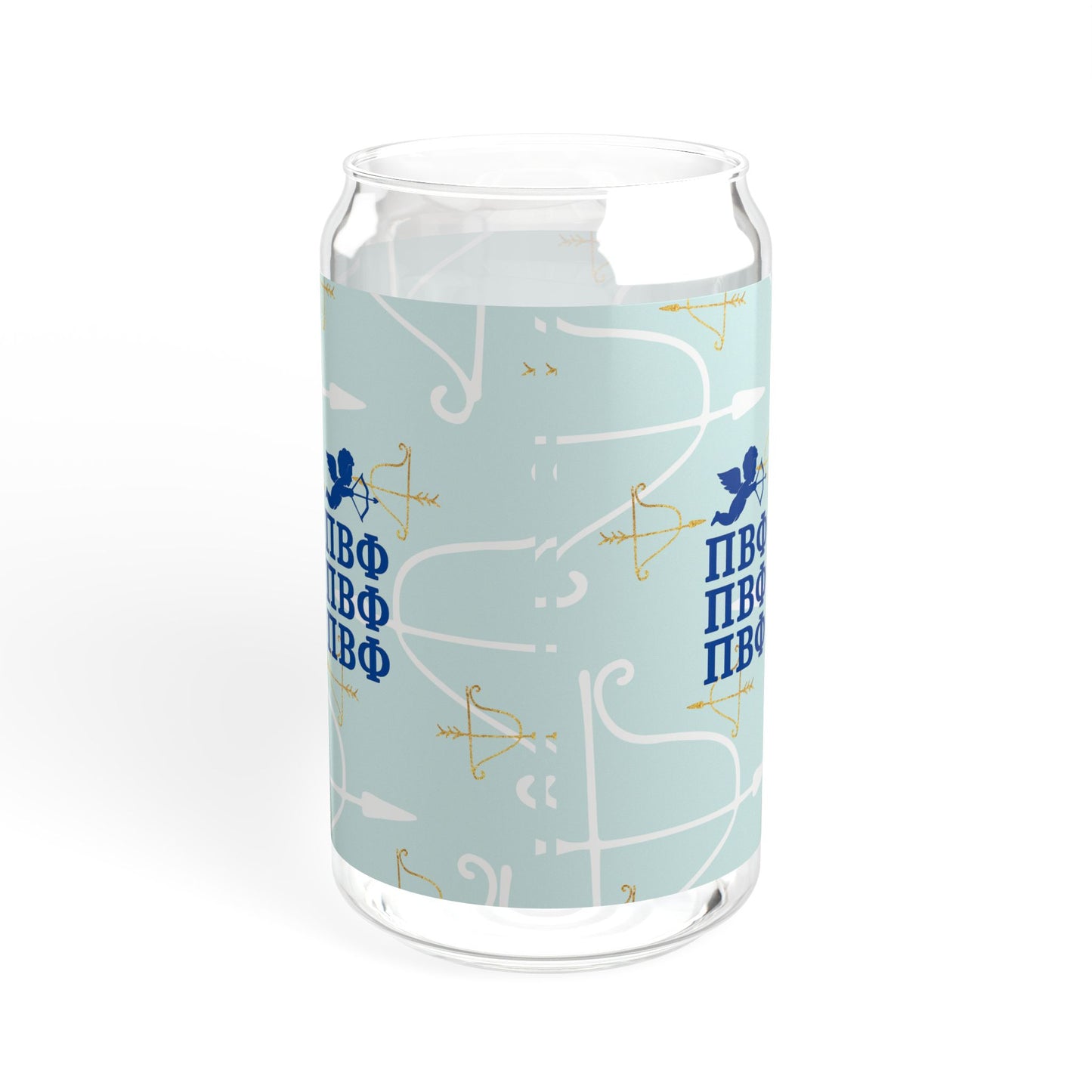Pi Beta Phi Sipper Glass with Custom Design, Personalized Drinkware, Greek Life, Sorority Gift, Sisterhood