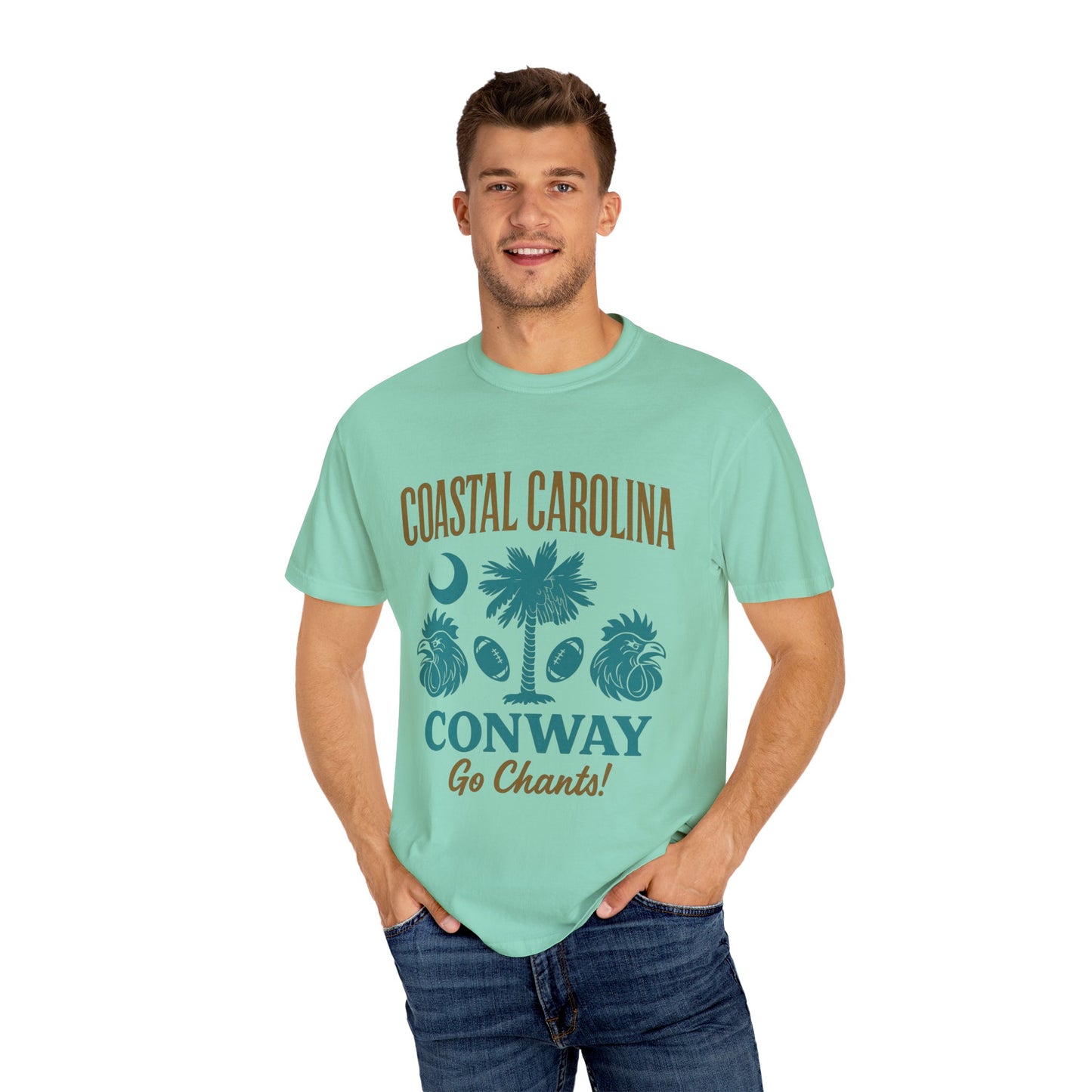 Go Chants T-Shirt, Unisex Garment-Dyed Tee, Beachwear, College Apparel, Summer Vibes