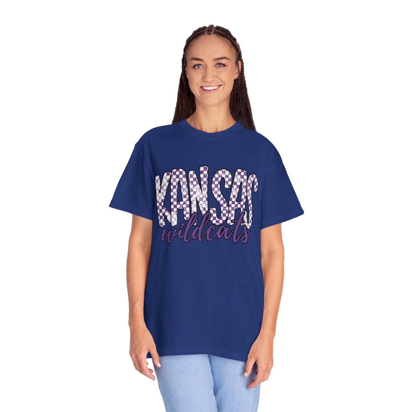 Kansas Wildcats Garment-Dyed T-Shirt | Unisex College Apparel