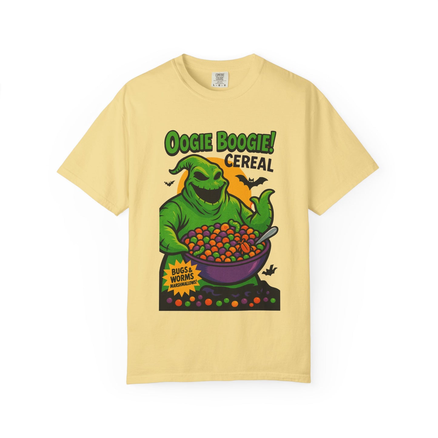 Oogie Boogie Cereal Unisex T-Shirt, Halloween Tee, Cartoon Apparel, Gifts for Fans, Unique Graphic Shirt, Spooky Style