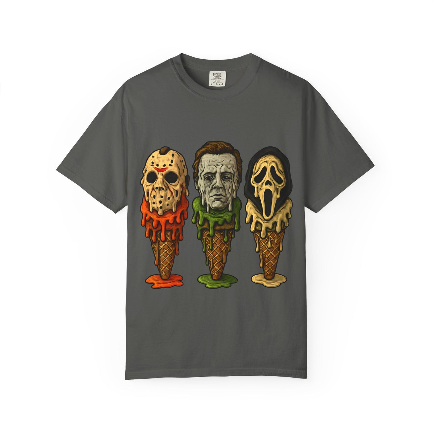 Halloween Horror Movie T-Shirt with Iconic Characters, Unisex Casual Tee for Gifting, Summer Fun, Halloween Costume, Movie Lovers