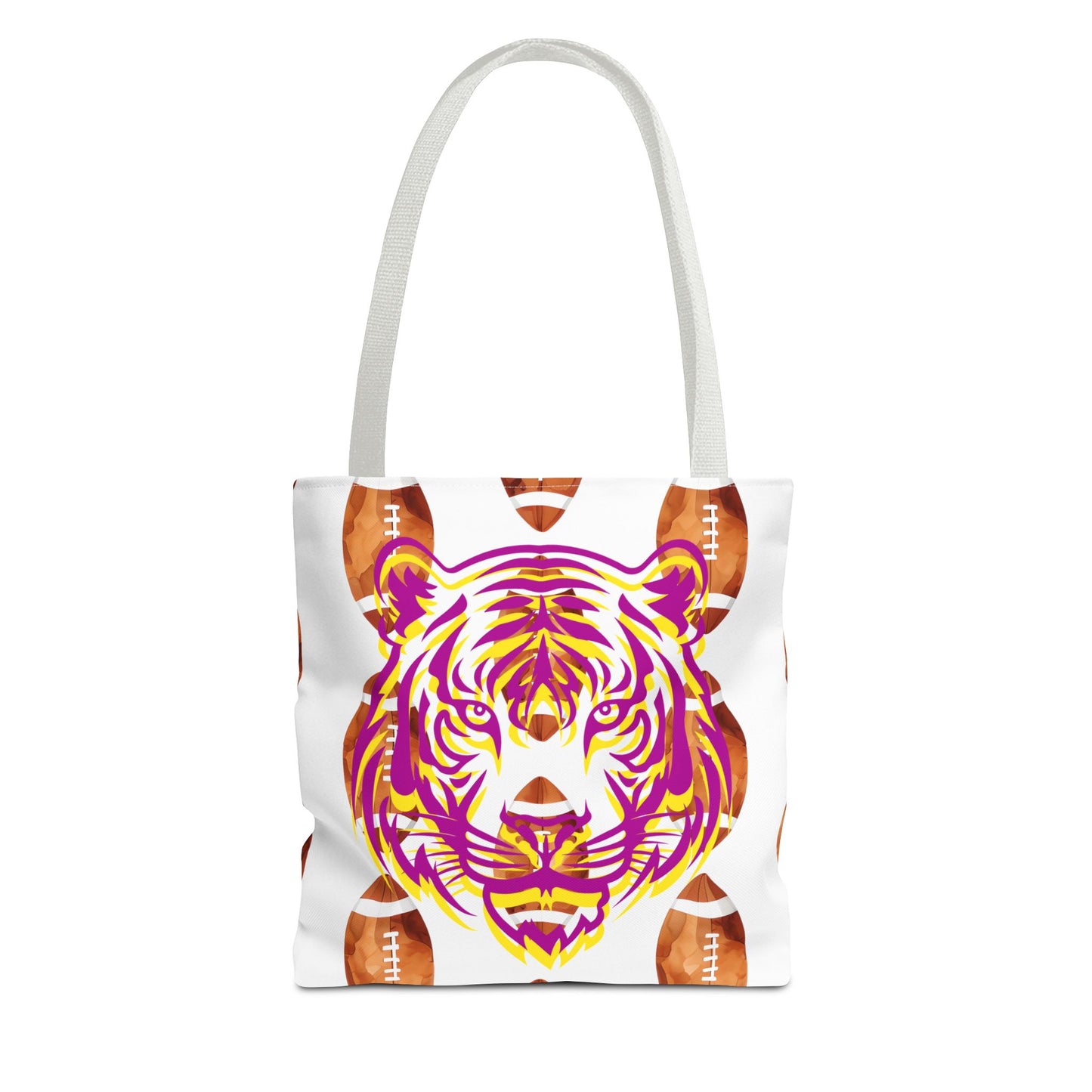 Vibrant Tiger Print Tote Bag - LSU Fans Gift