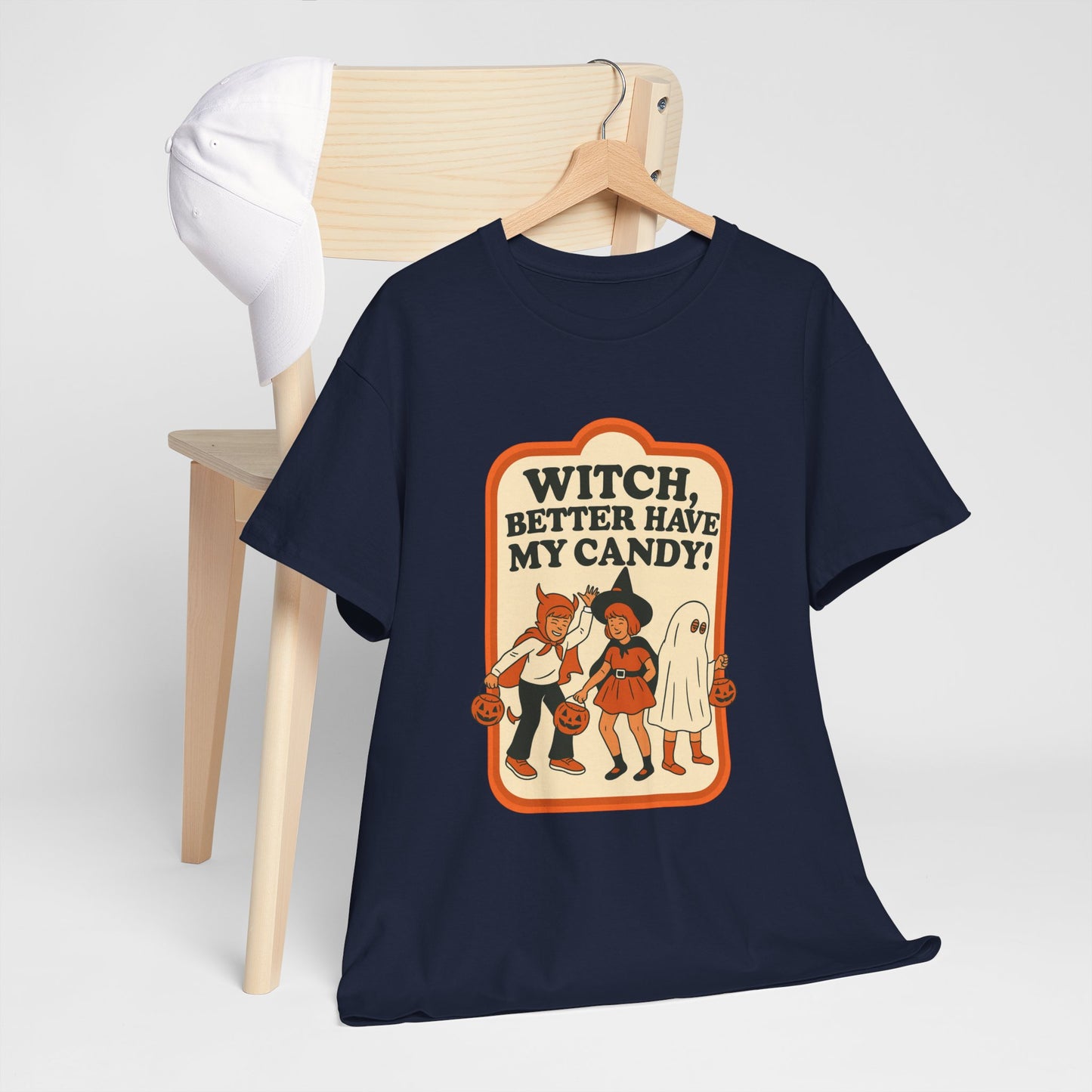Halloween Witch Candy Tee - Unisex Cotton Shirt