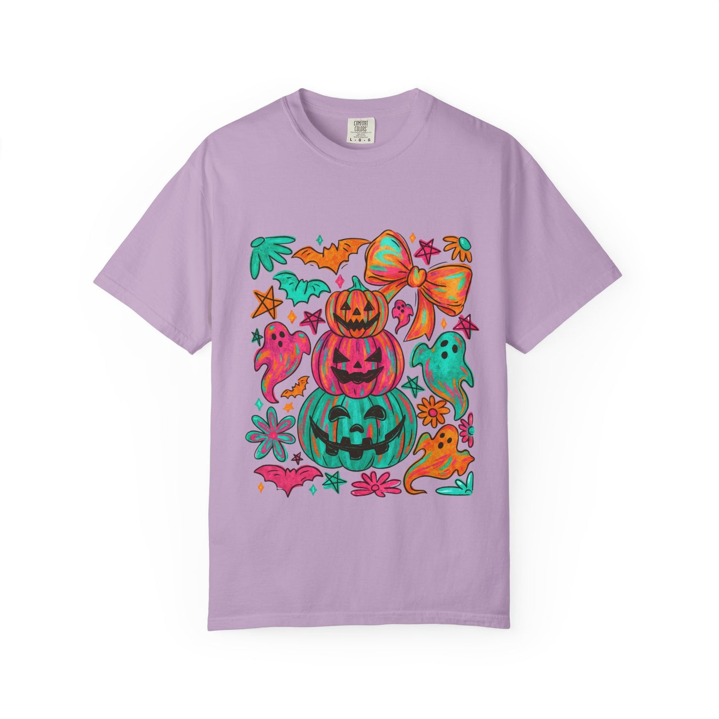 Whimsical Halloween T-Shirt, Perfect for Fall Celebrations, Ghosts & Pumpkins Design, Unisex Tee, Festive Apparel, Halloween Costume