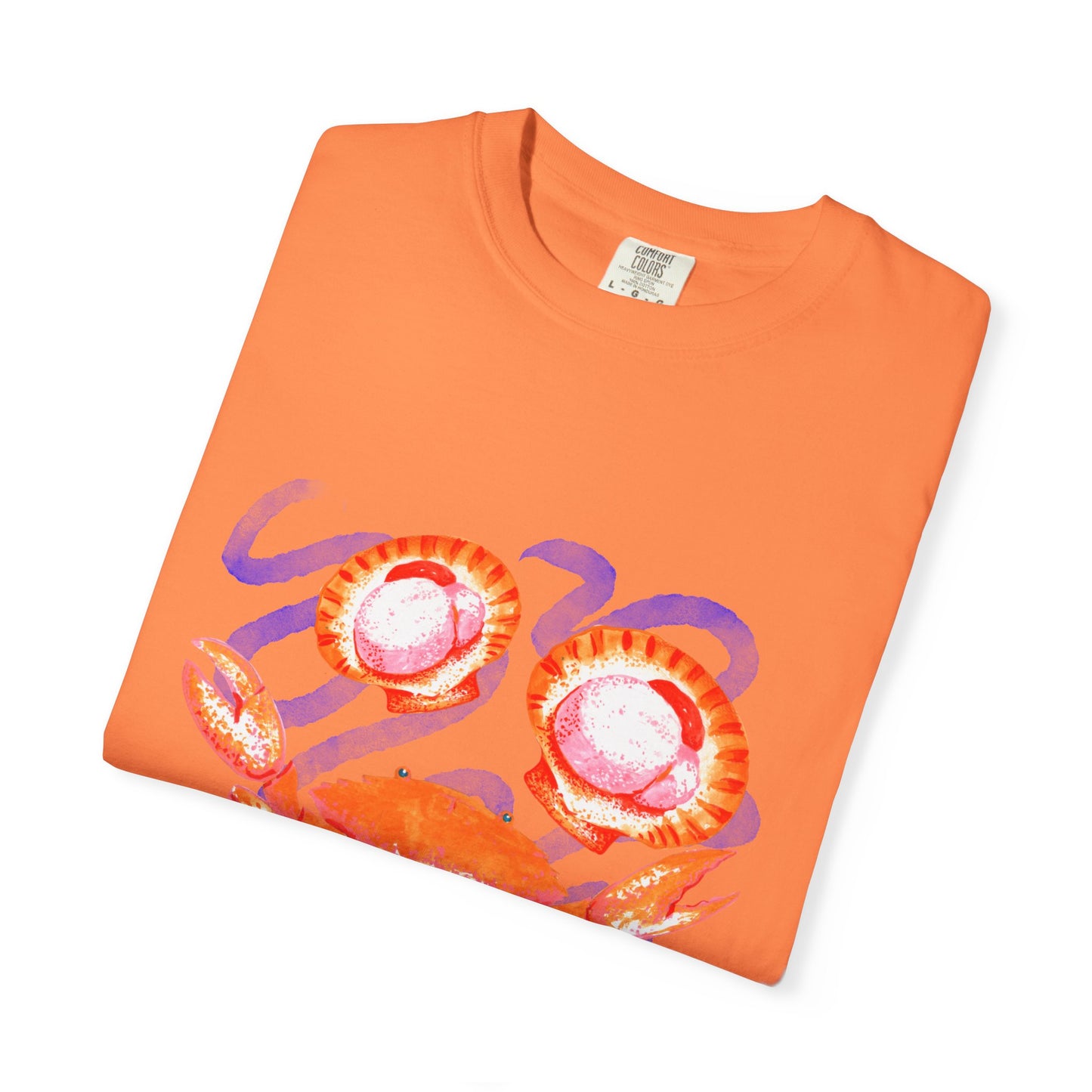 Retro Seafood Graphic T-Shirt - Fresh Catch Comfort Colors Tee