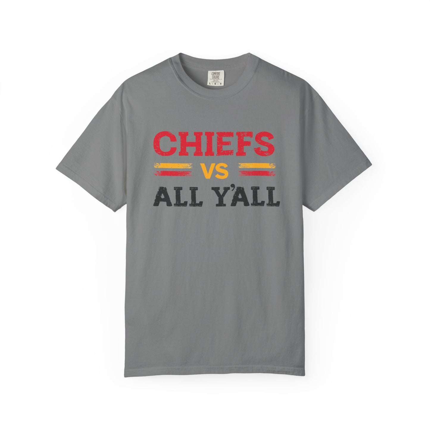 Game Day Humor T-Shirt, Chiefs vs All Y’all Tee, Sports Fan Gift, Unisex Shirt, Tailgate Party Apparel, Football Celebration Shirt