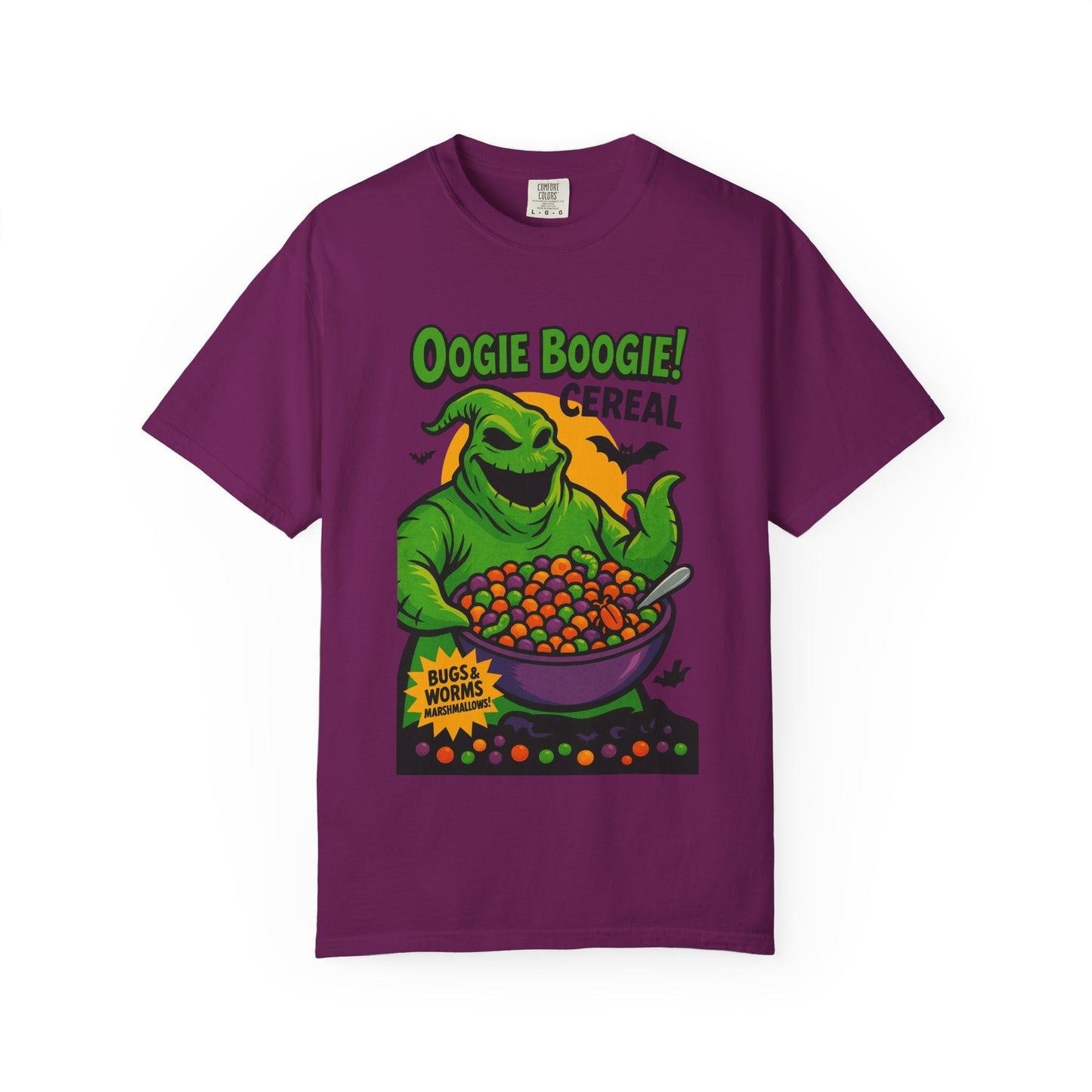Oogie Boogie Cereal Unisex T-Shirt, Halloween Tee, Cartoon Apparel, Gifts for Fans, Unique Graphic Shirt, Spooky Style