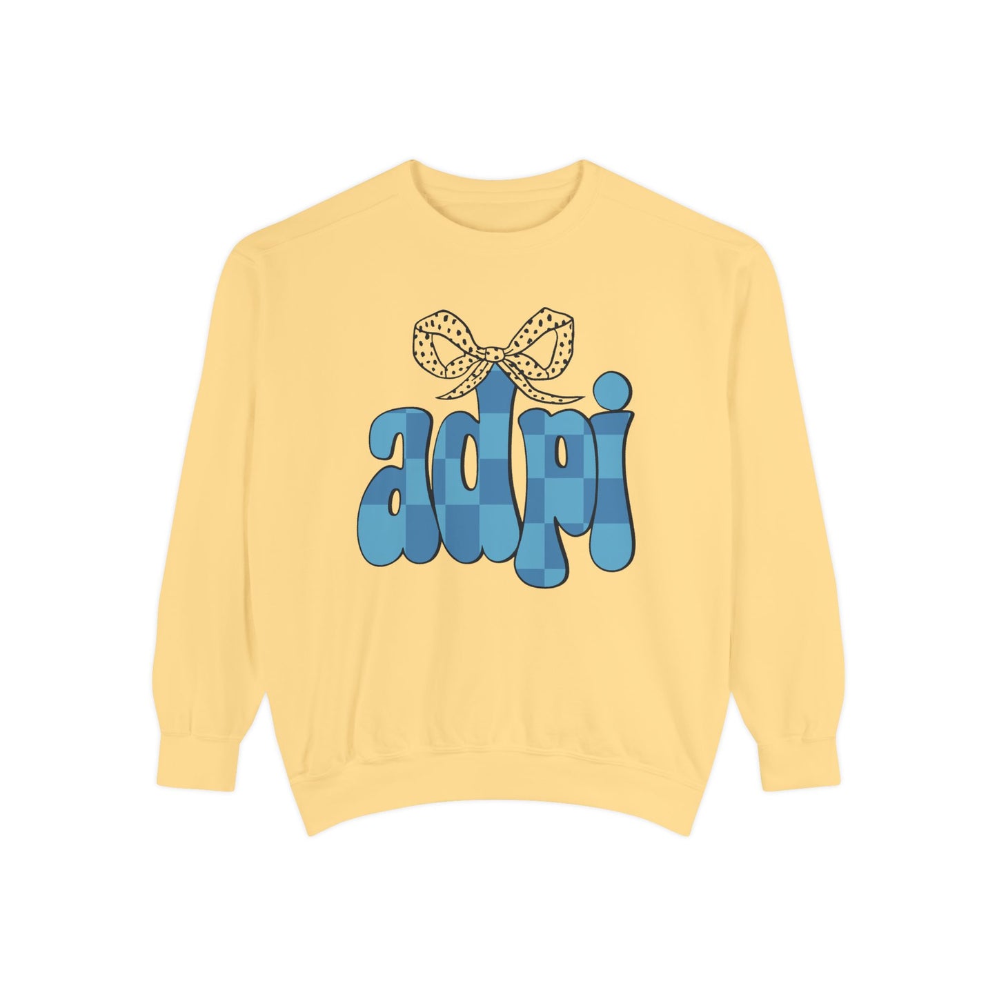 ADeltaPI Bow Design Unisex Sweatshirt - Cozy Casual Wear, comfort colors