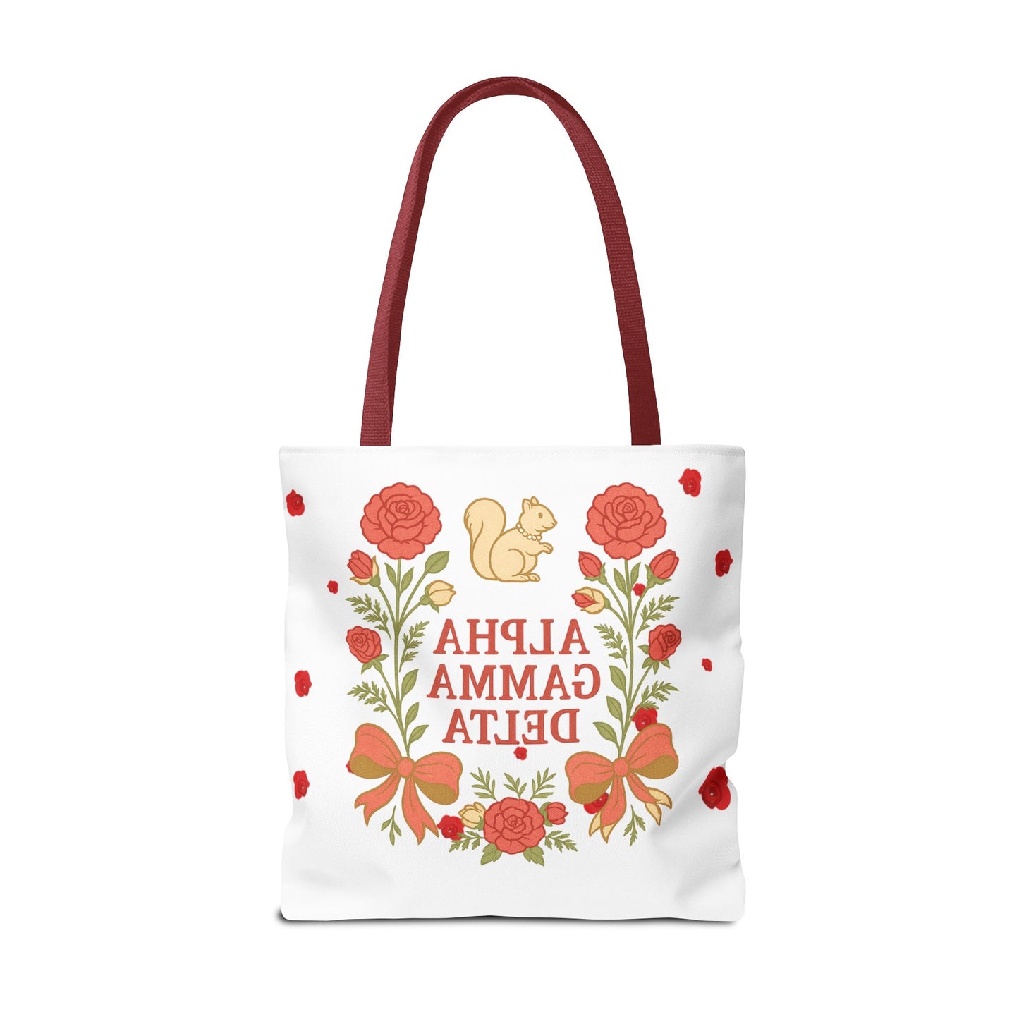 Floral Tote Bag | Alpha Gamma Delta Collection | Perfect for Sorority Events & Graduates