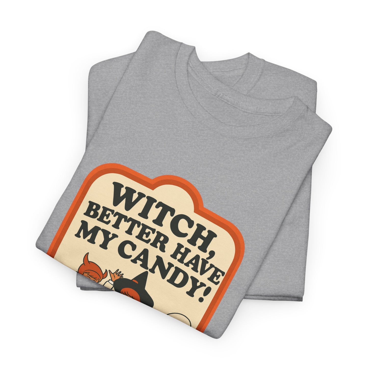 Halloween Witch Candy Tee - Unisex Cotton Shirt