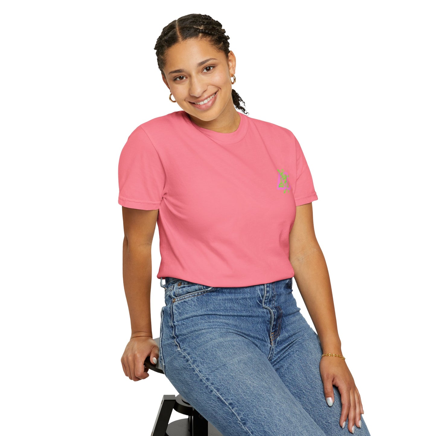 Delta Zeta Unisex T-Shirt, Sorority Shirt, Garment-Dyed Tee, Cute College Top, Sisterhood Apparel, Gift for Sorority Sisters