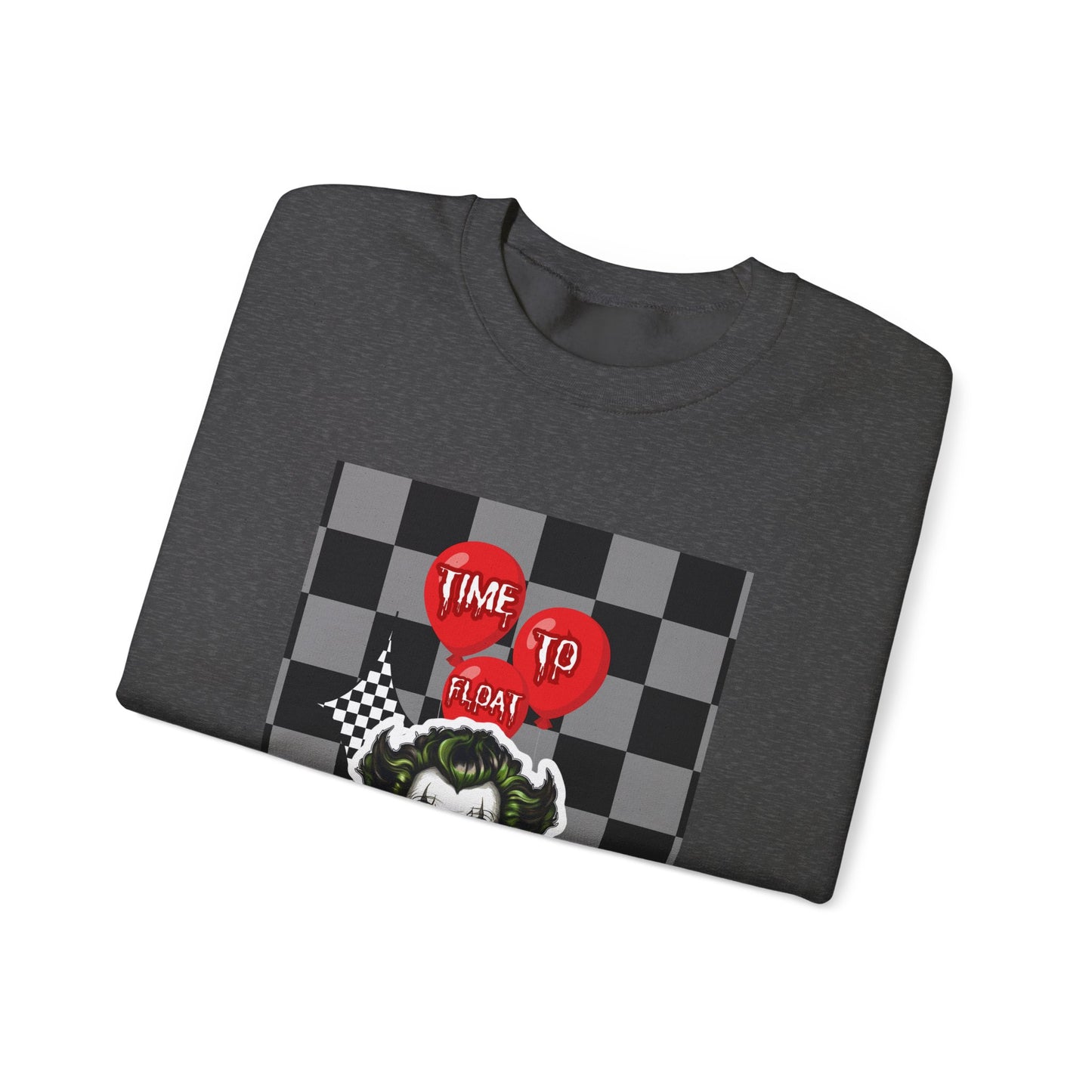 Horror Fan Crewneck Sweatshirt - Time To Float, Love It Or Leave It