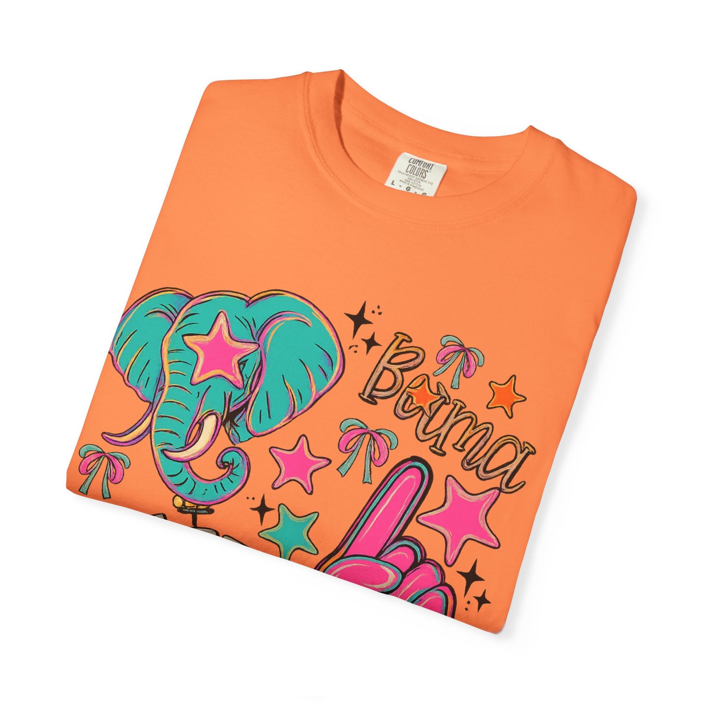 Preppy Neon Elephant Fan T-Shirt