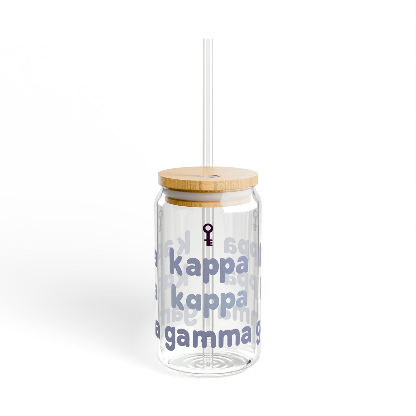 KKG Sipper Glass, Sisterhood Gift, 16oz, Bid Day Gift, Greek Life, Sorority Style