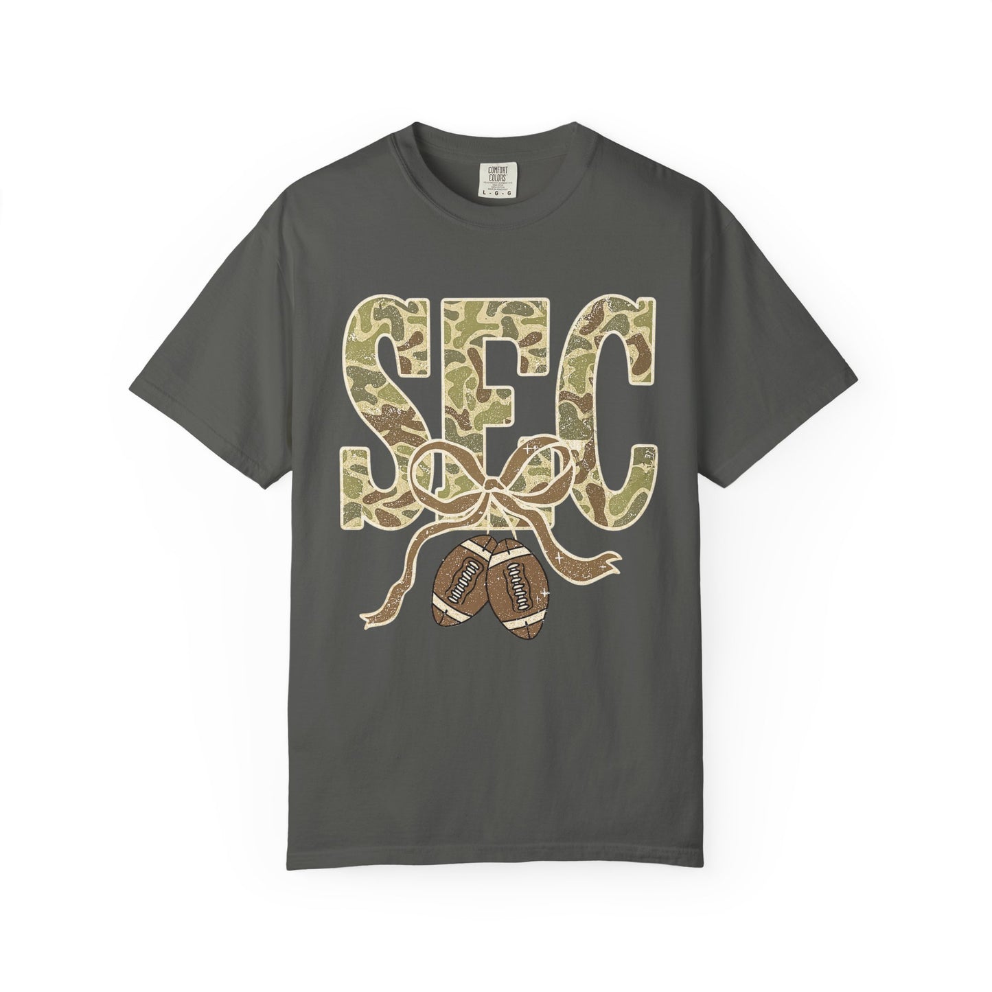 Camo Lettered Unisex T-Shirt - SEC Fan Gear - Gift for Him - Outdoor Wear