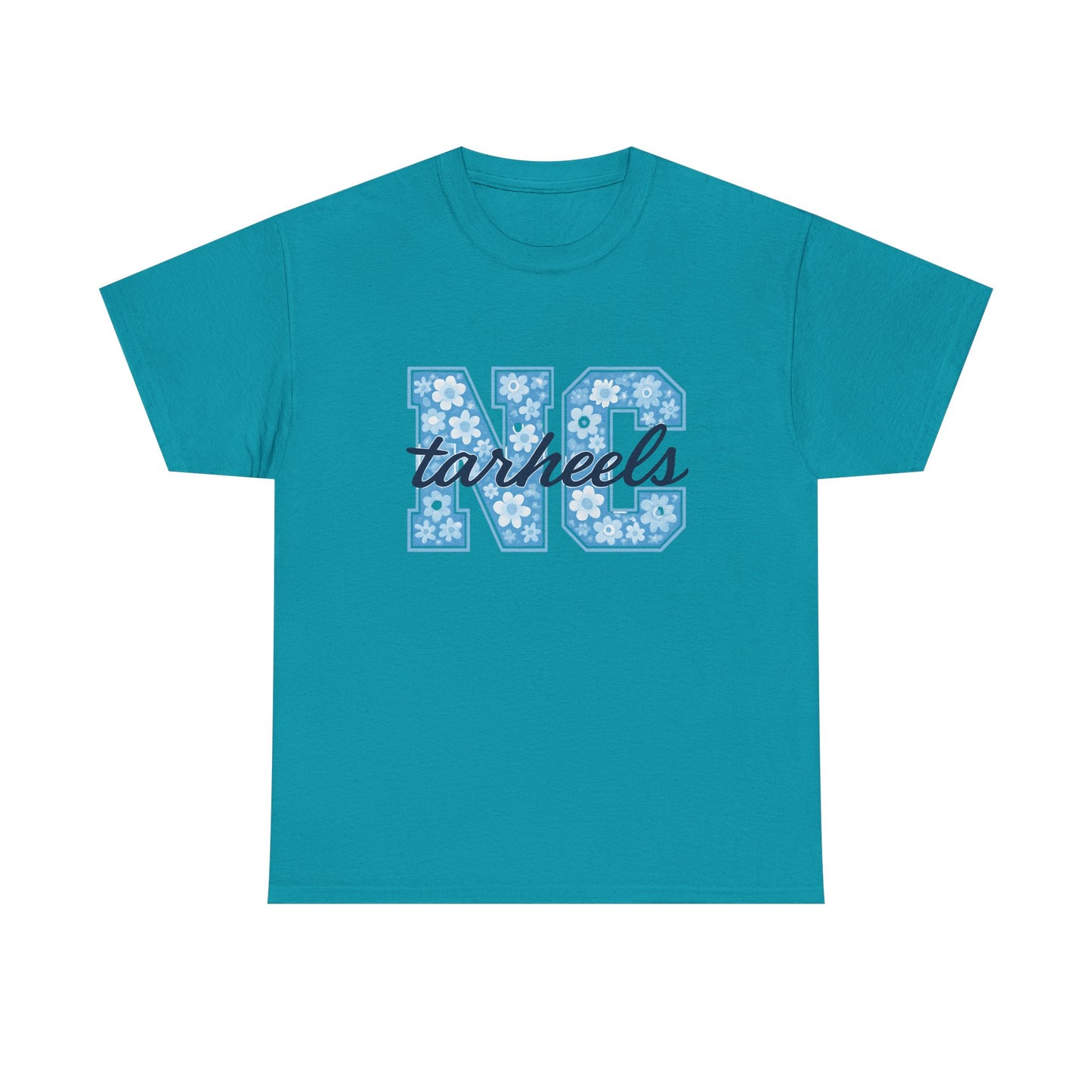 North Carolina Tarheels Unisex Heavy Cotton Tee, College Spirit Wear, Men's and Women's Casual T-Shirt, School Pride Apparel, Gift for Fans
